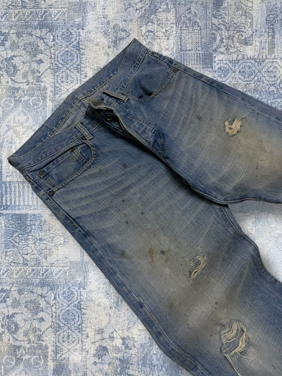 Hysteric Glamour Vintage 90s Japan Designer Nano Universe Mudwash Distressed Size US 32 / EU 48 - 7 Thumbnail