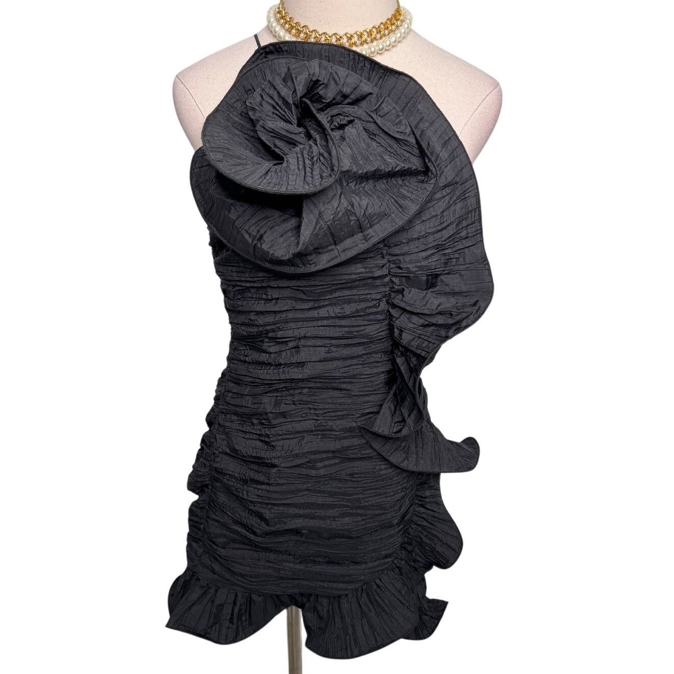 LoveShackFancy LoveShackFancy ​Brenaya Ruffle Mini Dress black size 4 Size S / US 4 / IT 40 - 7 Thumbnail