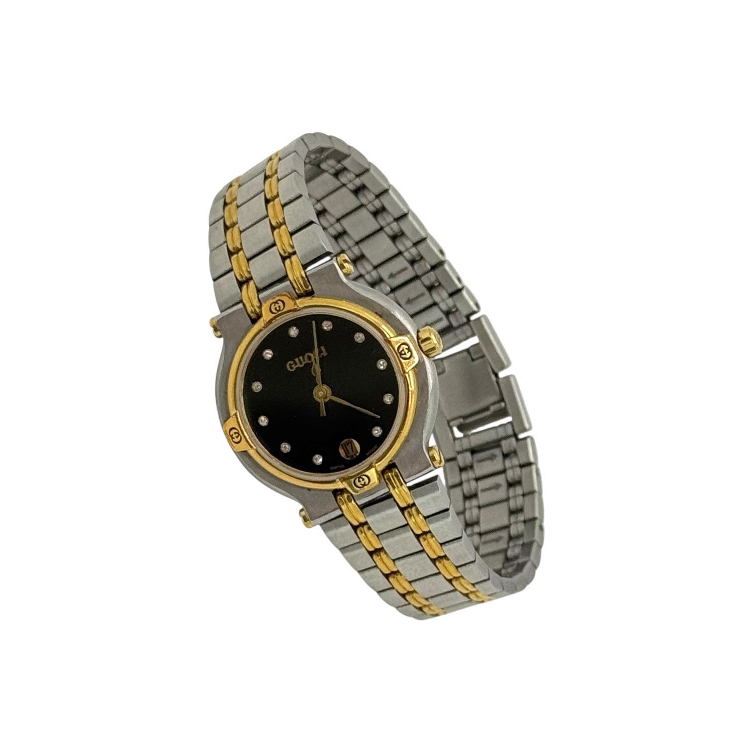 Gucci Gucci Vintage 9000L Diamond Watch Size ONE SIZE - 1 Thumbnail