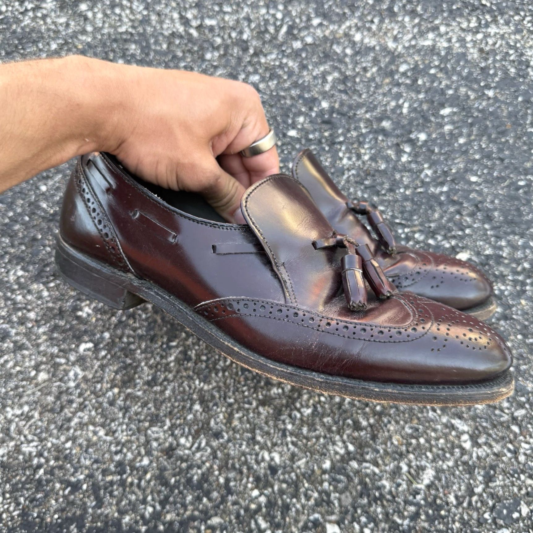 Vintage VINTAGE Dexter USA Tassel Loafers Brown Size 8 M Men Dress Leather Shoes Size US 8 / EU 41 - 2 Thumbnail