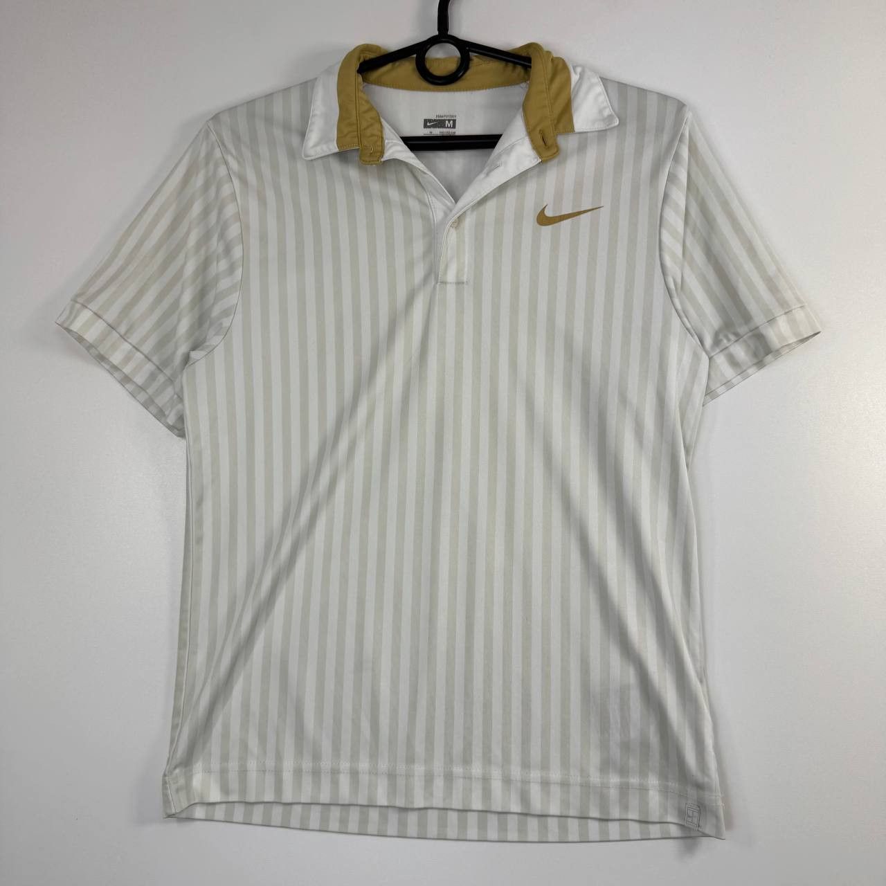 Nike Nike Dri-Fit Polo Shirt White Gold Boys Size M 10-12Y Size US XS / EU 42 / 0 - 1 Thumbnail
