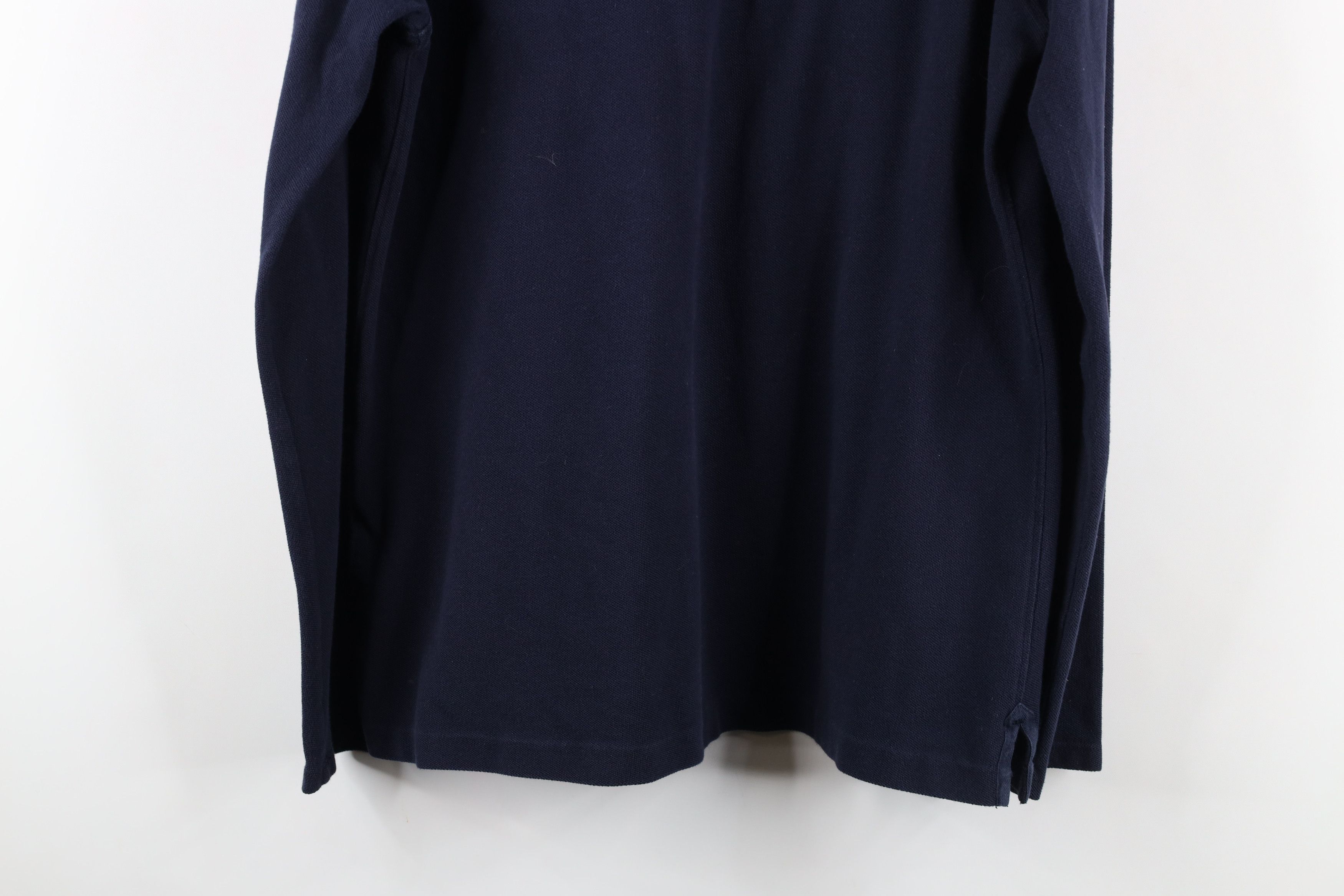 Burberry Burberry Brit Cotton Knit Collared Long Sleeve Polo Blue Size US L / EU 52-54 / 3 - 11 Thumbnail