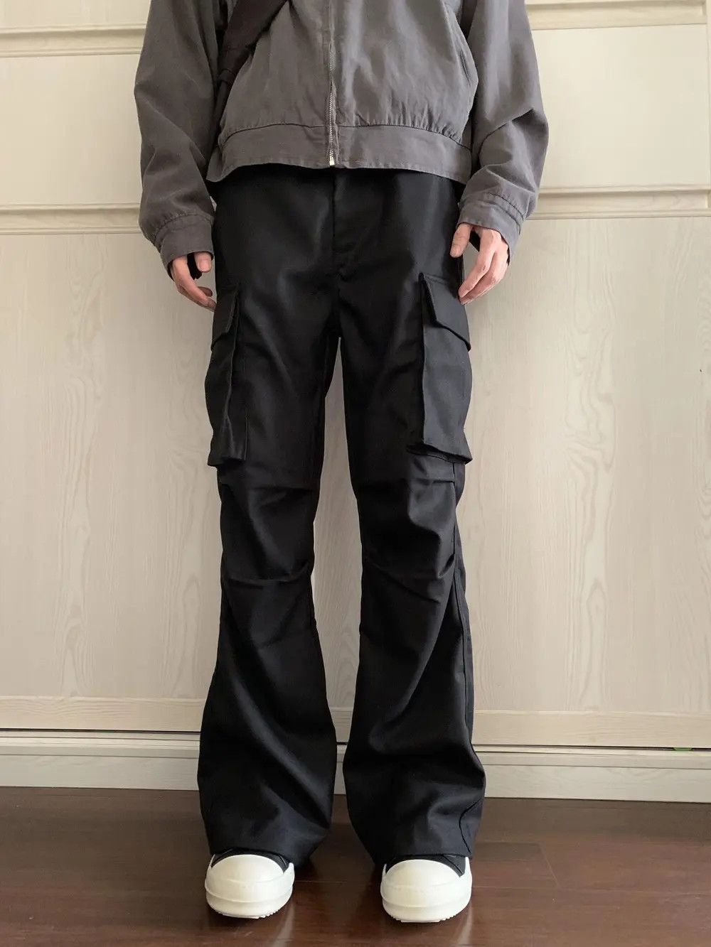 Japanese Brand × Jean Black Stacked Cargo Pants Size US 32 / EU 48 - 5 Thumbnail