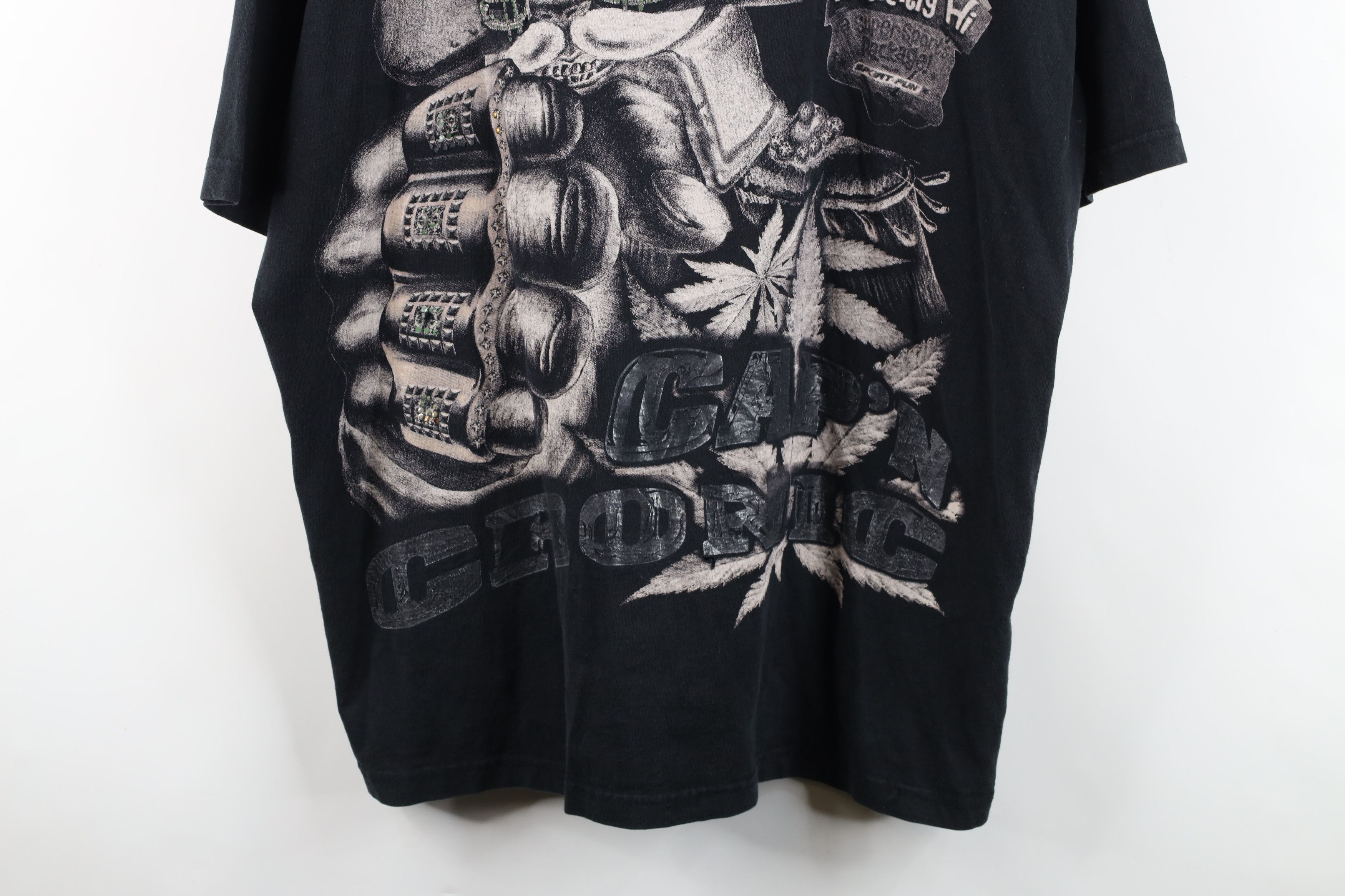 Vintage Vintage Y2K Streetwear Cap'n Cronic Weed Marijuana T-Shirt Size US XXL / EU 58 / 5 - 3 Thumbnail