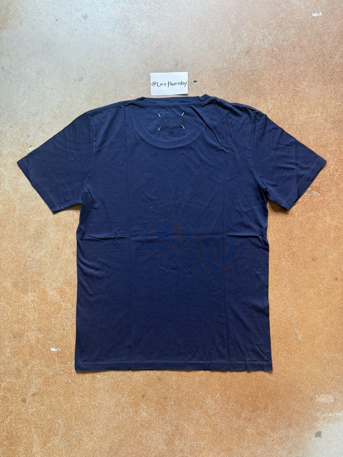 Maison Margiela Maison Margiela Line 10 Basic Tee Navy Large Size US L / EU 52-54 / 3 - 3 Thumbnail