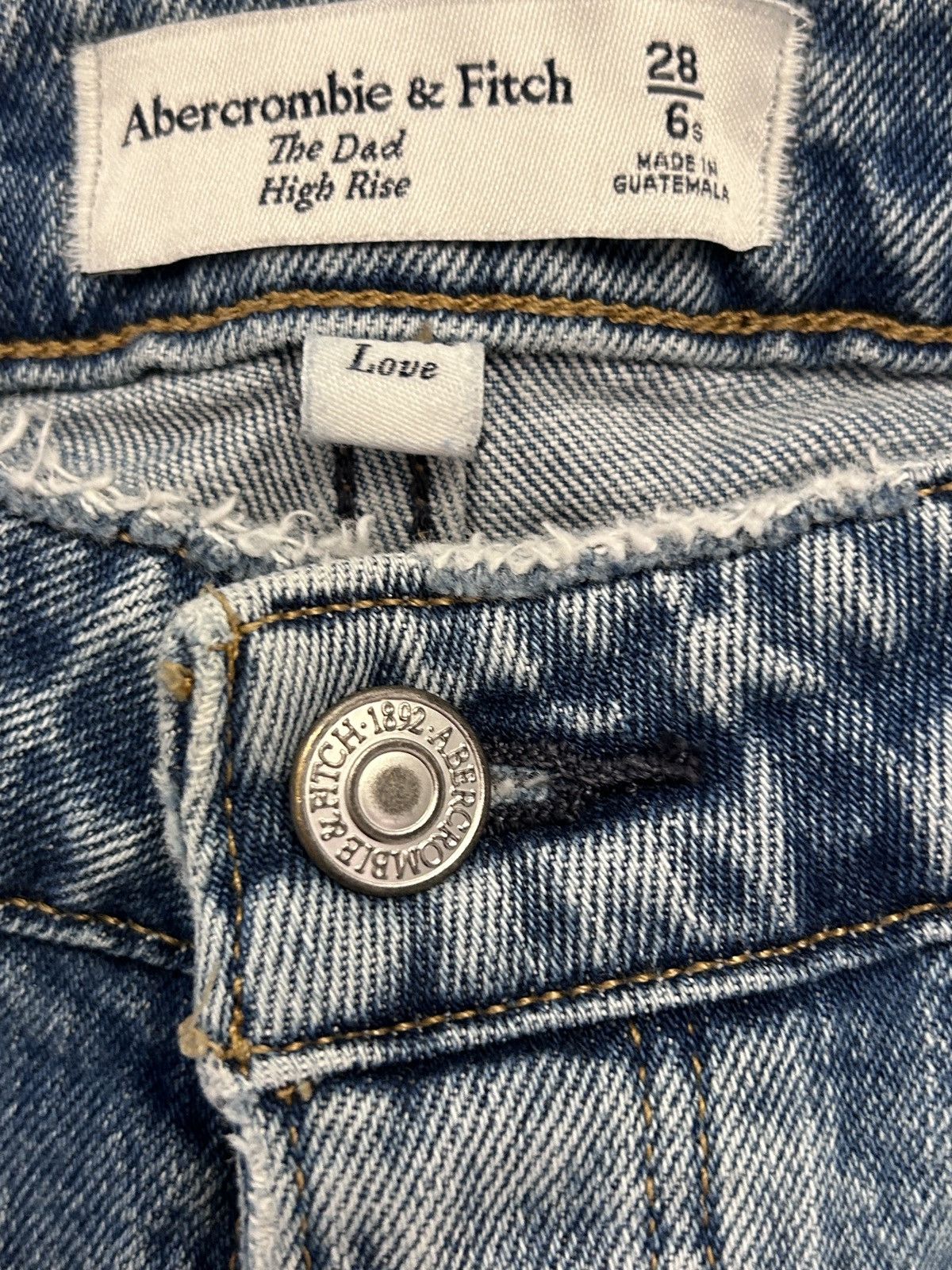 Abercrombie & Fitch Abercrombie & Fitch Light Blue The Dad High Rise Jeans 28 Size 28" / US 6 / IT 42 - 5 Thumbnail