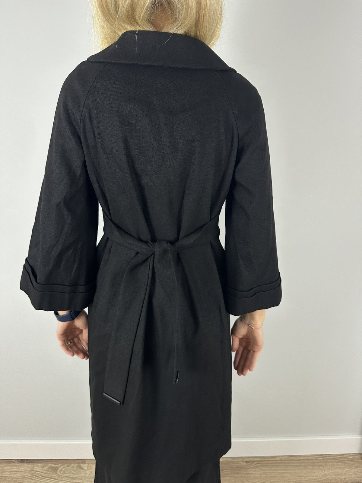 Gucci Auth GUCCI Hemp Cotton Black Women's Coat 38 S 3/4 Sleeve Size S / US 4 / IT 40 - 8 Thumbnail