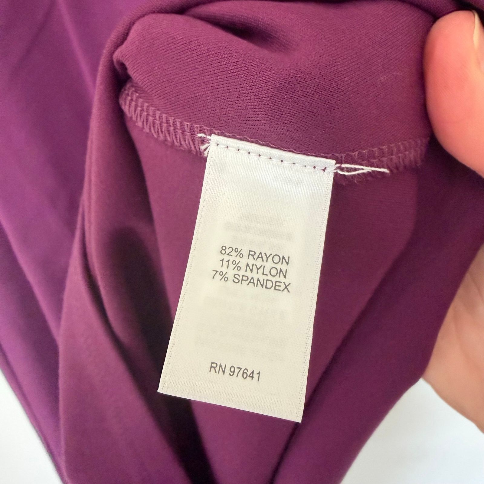 Other J. Jill Wearever Collection Purple Short Sleeve Dress Sz XLP Size XL / US 12-14 / IT 48-50 - 4 Thumbnail