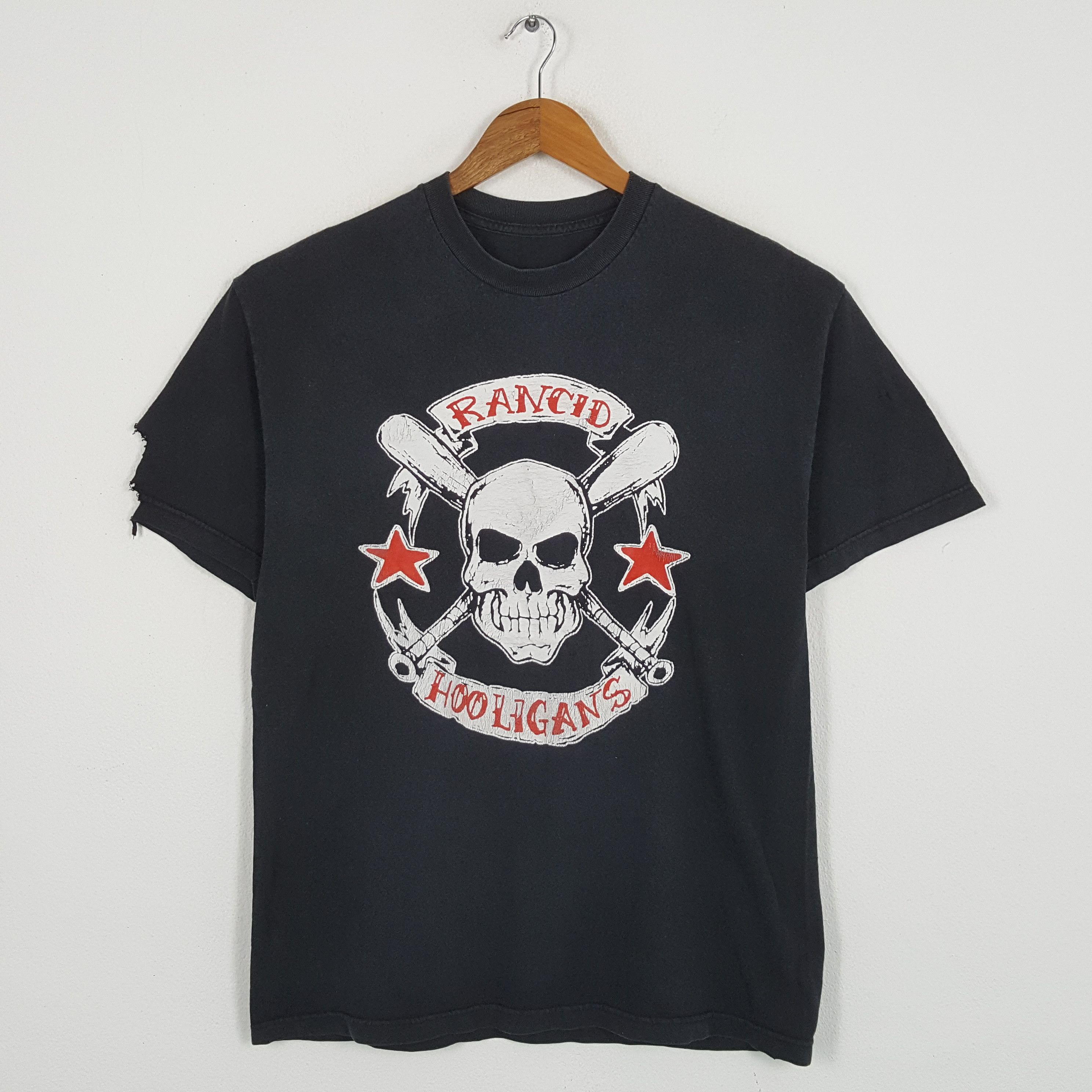 Band Tees × Vintage Vintage RANCID HOOLIGANS American Rock Band T-Shirts Size US L / EU 52-54 / 3 - 1 Thumbnail