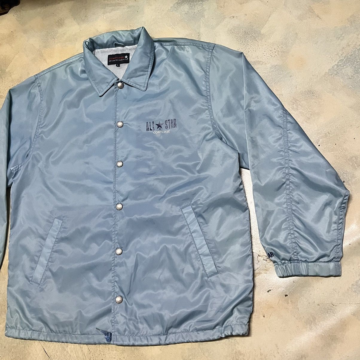 Converse Vintage Converse All Star Big Logo Coach Jacket Size US L / EU 52-54 / 3 - 3 Thumbnail