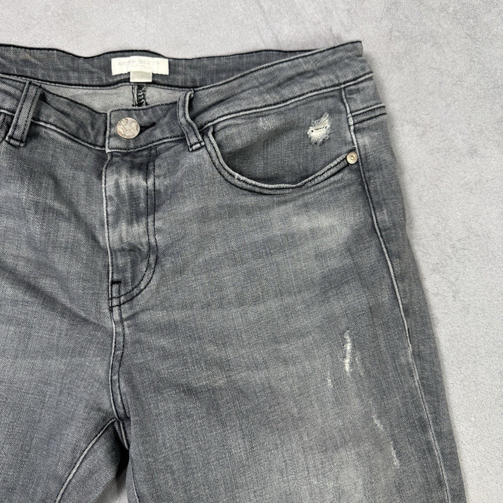 Miss Sixty Vintage Miss Sixty Avant Garde Grey Jeans Denim Pants Size 31" - 3 Thumbnail