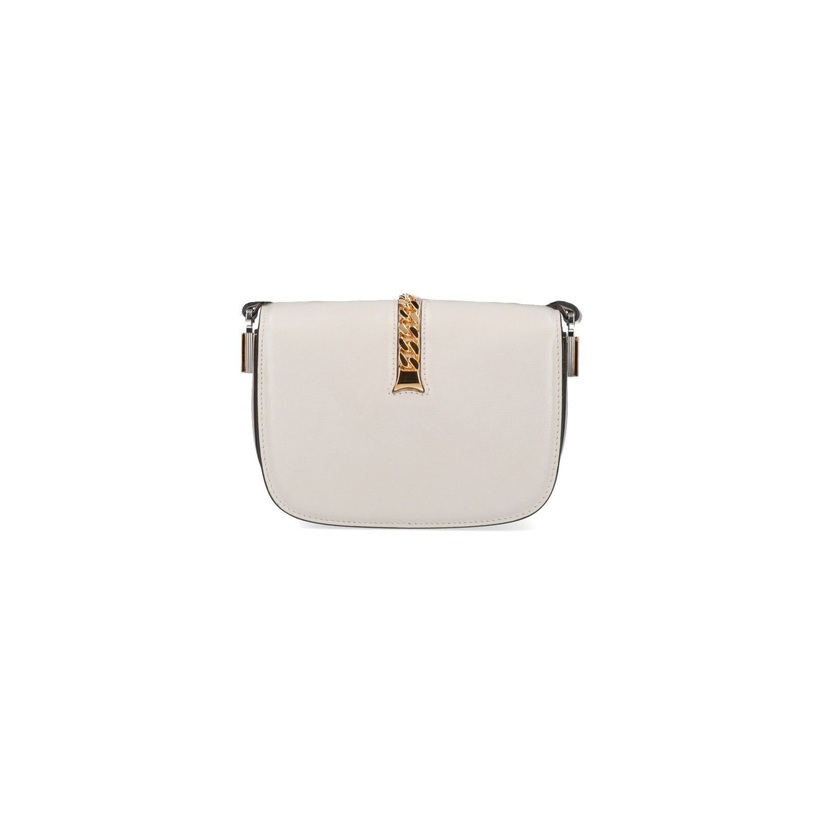 Gucci Gucci Sylvie Mini White Leather Shoulder Bag New Size ONE SIZE - 3 Thumbnail