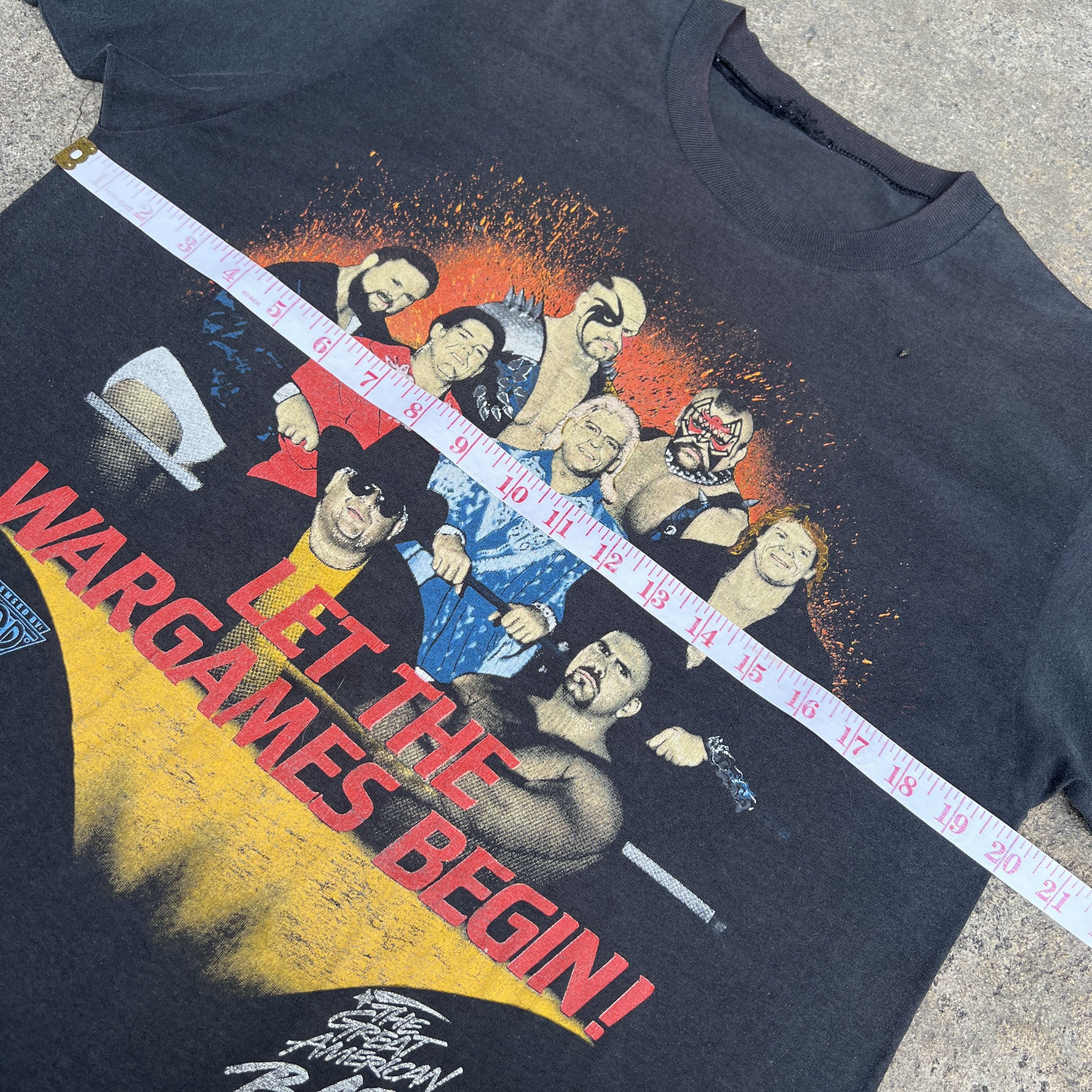 Vintage × WCW/nWo Vintage 80s Ric Flair The Four Horsemen wrestling Promo Tee Size US M / EU 48-50 / 2 - 13 Thumbnail