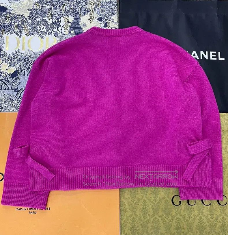 Valentino Valentino Knitted sweater with bows Size M / US 6-8 / IT 42-44 - 3 Thumbnail