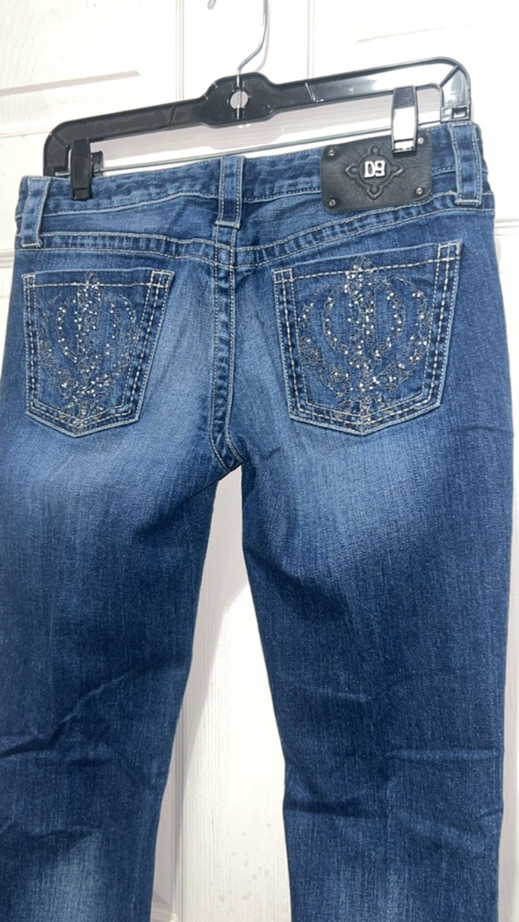 Miss Me Women's DG Miss Me Blue Distressed Boot Cut Jeans 29 Size 29" - 3 Thumbnail