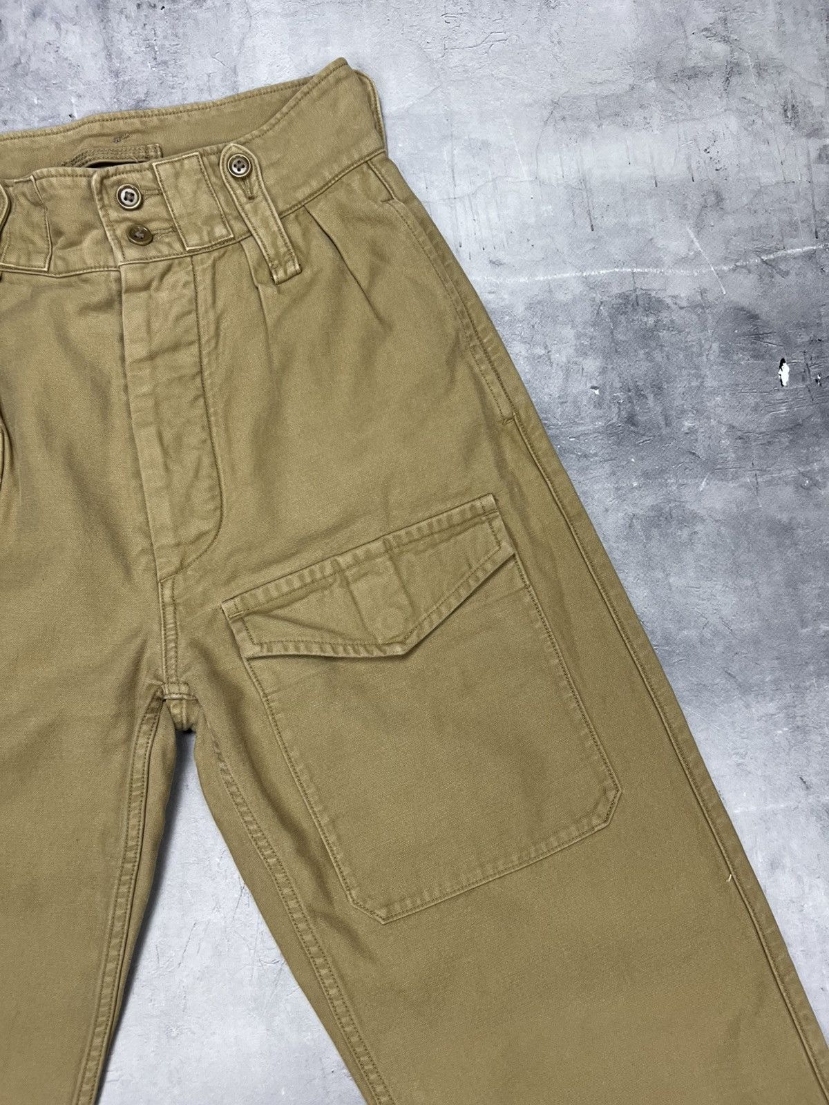 Nigel Cabourn Nigel Cabourn - BRITISH ARMY PANT VINTAGE TWILL BEIGE Sz 6 Size 27" / US 4 / IT 40 - 4 Thumbnail