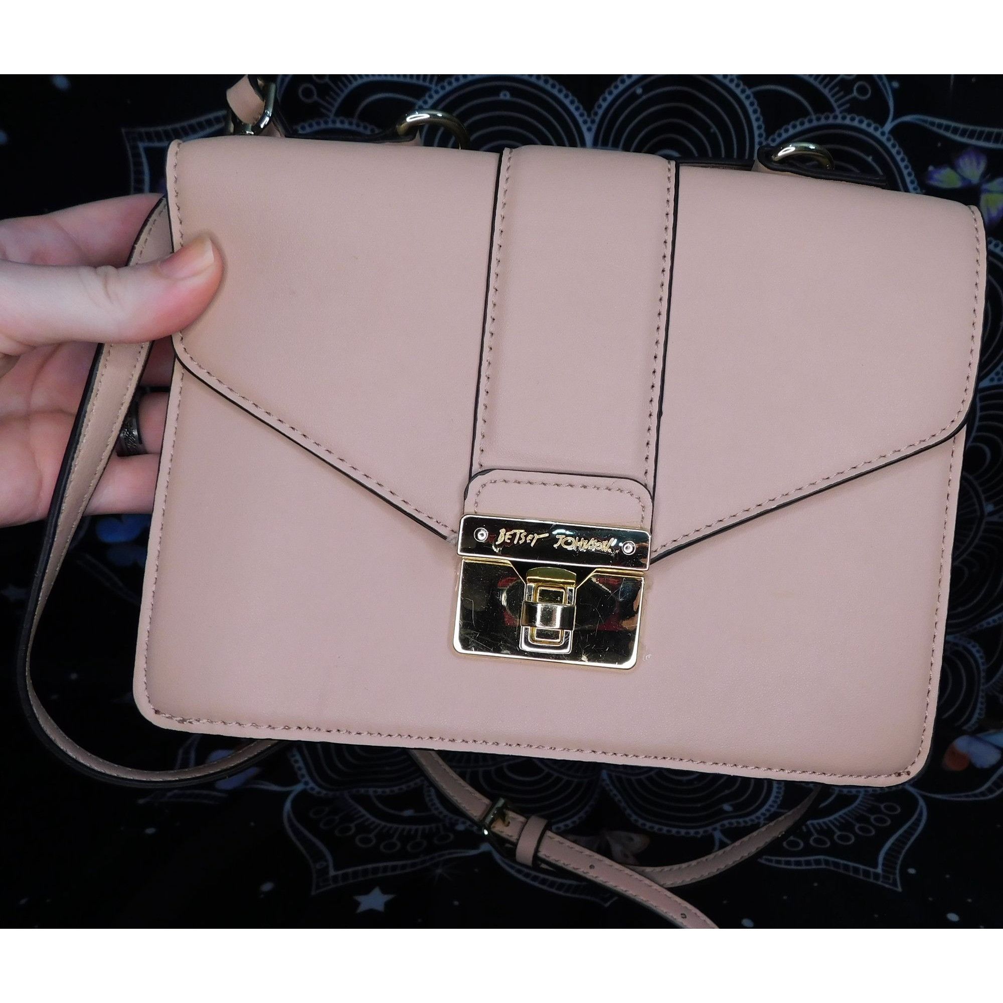 Betsey Johnson Blush Betsey Johnson Crossbody Satchel With Floral Interior Size ONE SIZE - 2 Thumbnail