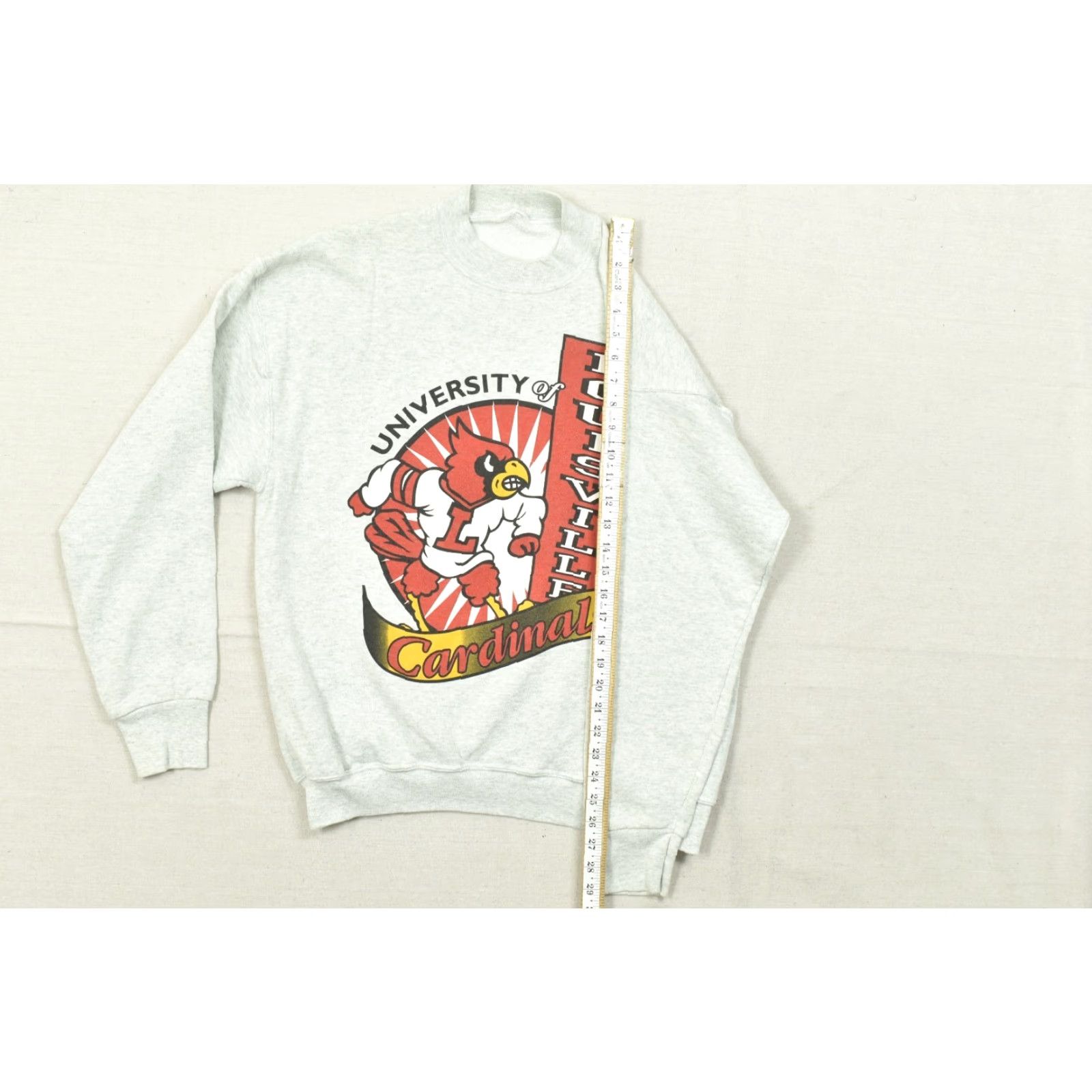 Vintage VINTAGE University of Louisville Cardinals Pullover Sweatshirt Gray L Men Regular Size Stain Logo Shirt Sweater Winter Fall Size US L / EU 52-54 / 3 - 3 Thumbnail
