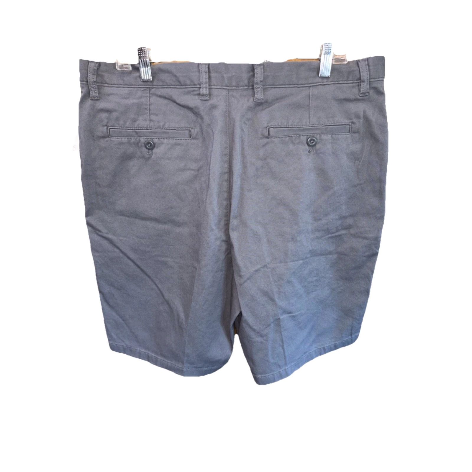 Essentials Amazon Essentials Gray Shorts Chino Flat Front 38” Pockets Zip Regular Men Shortes? Size US 38 / EU 54 - 5 Thumbnail