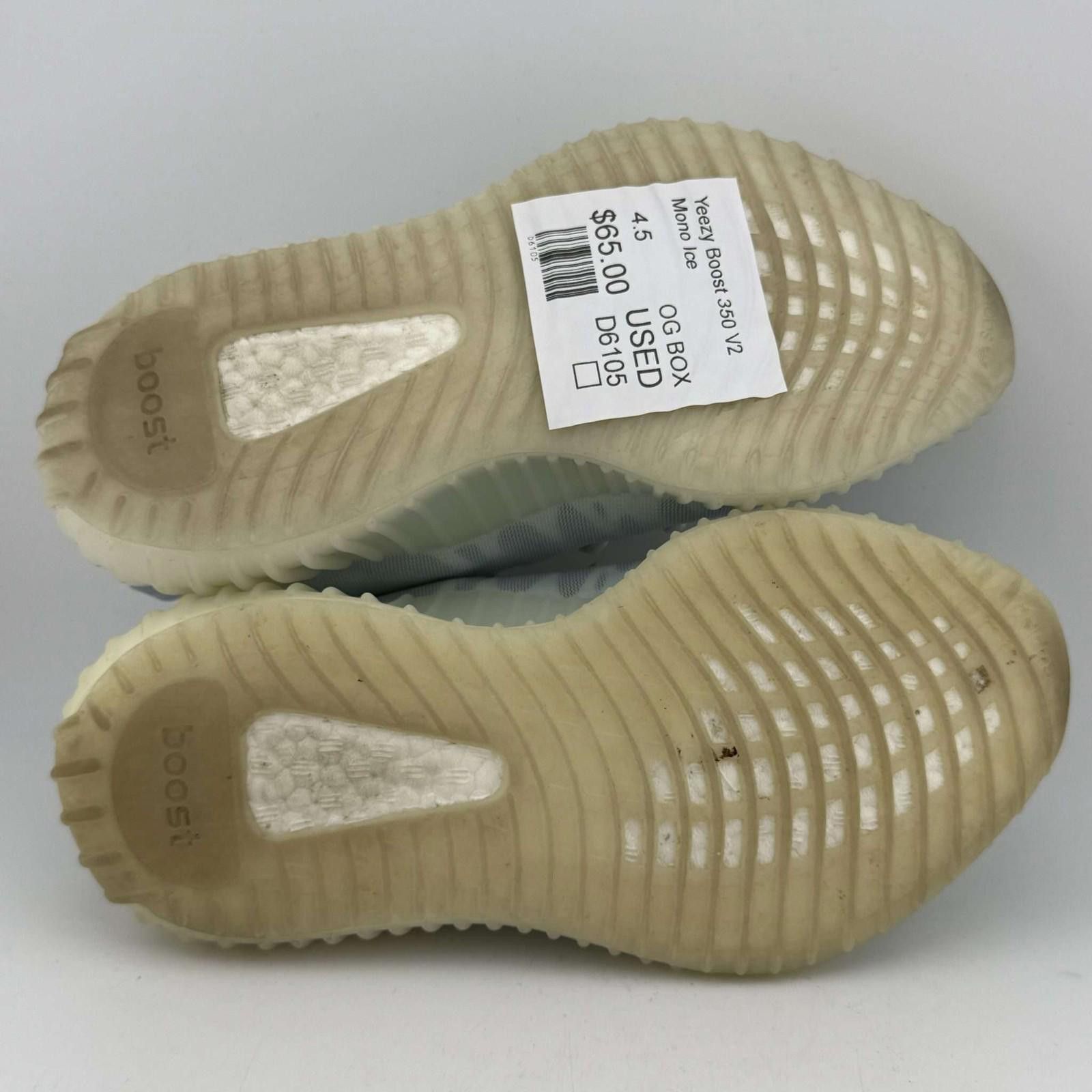 Adidas Adidas Yeezy Boost 350 V2 Mono Ice US 4.5 Used with Box Size US 5 / EU 37 - 6 Thumbnail