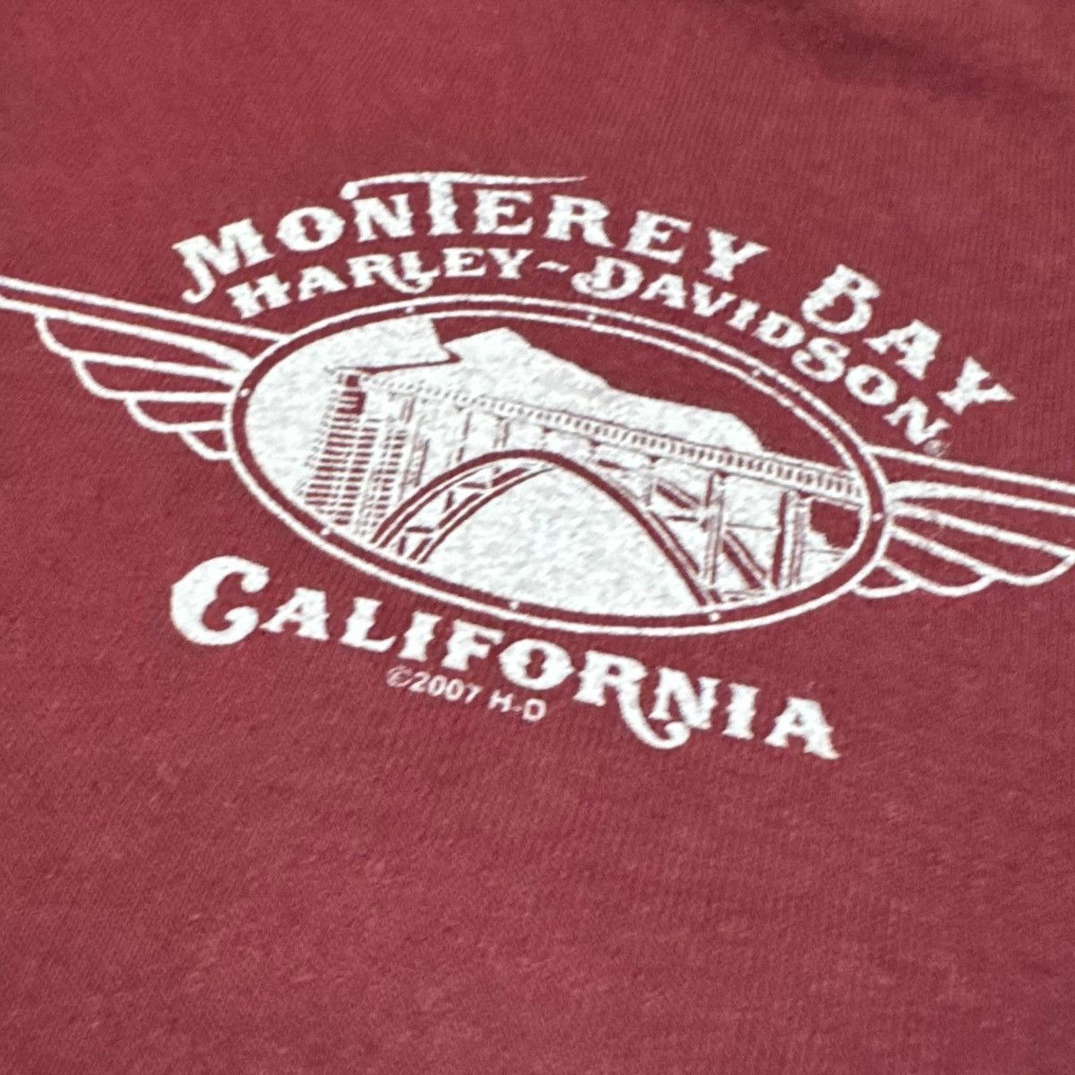 Harley Davidson Harley Davidson 2007 Maroon California Sweatshirt Women’s XS Size XS / US 0-2 / IT 36-38 - 5 Thumbnail