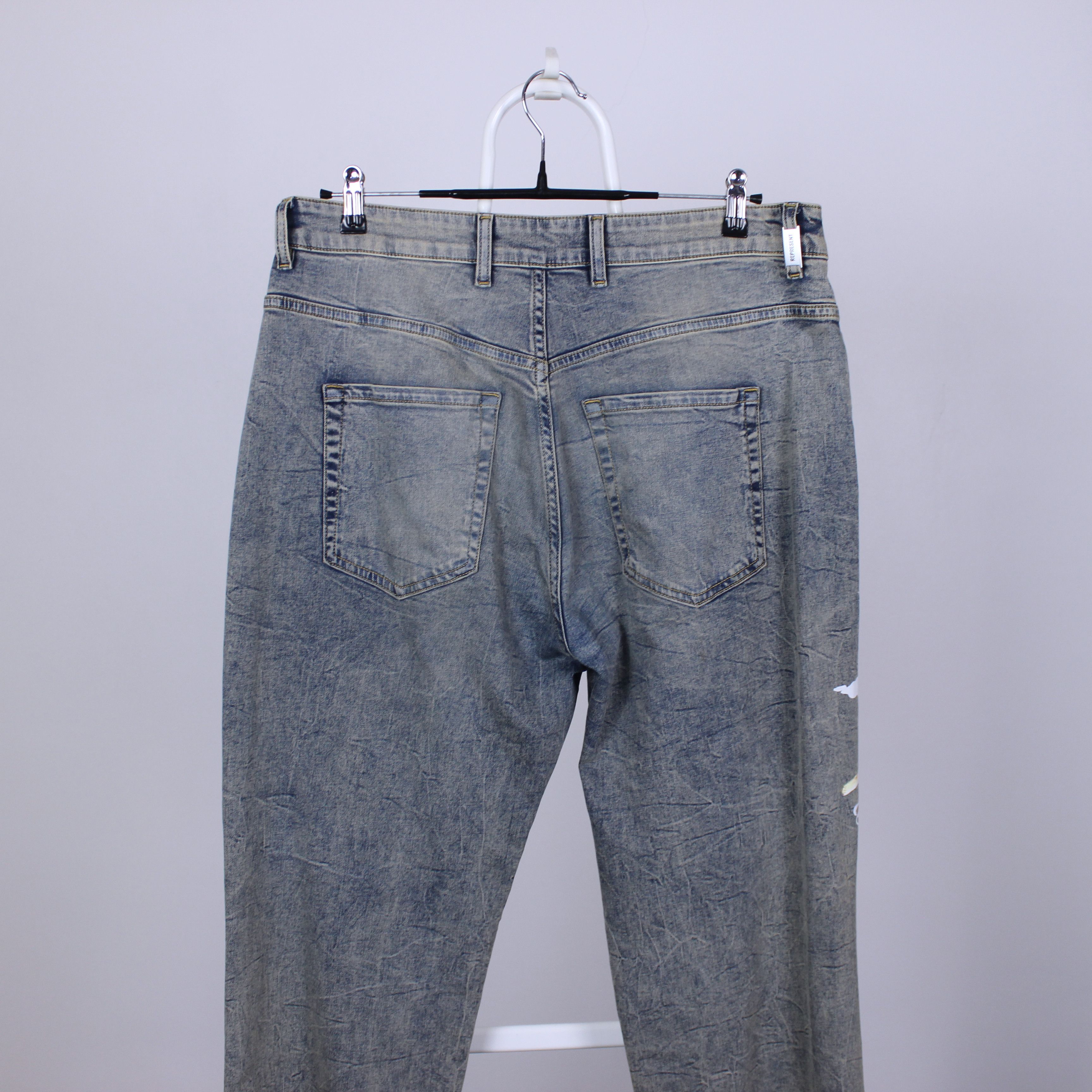 Represent Clo. SS23 REPRESENT STORMS IN HEAVEAN JEANS 34 Size US 34 / EU 50 - 9 Thumbnail