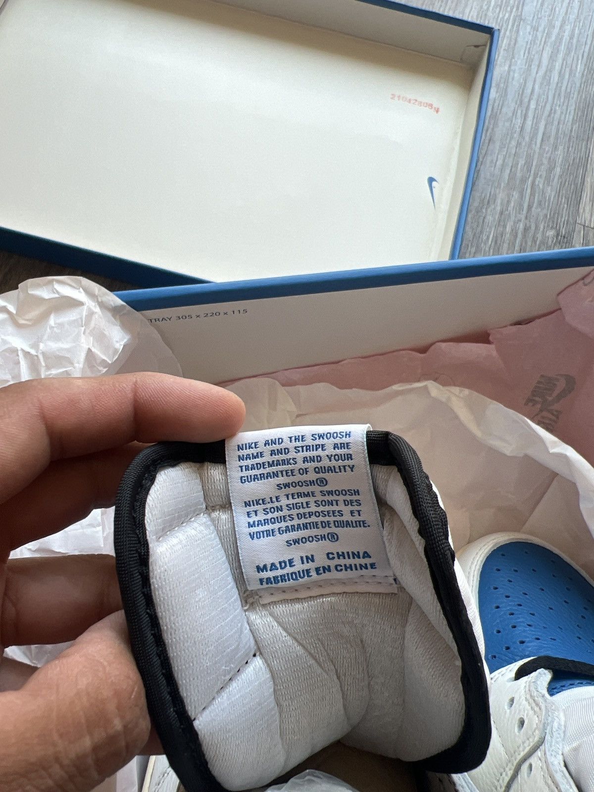 Jordan Brand Jordan 1 High Travis Scott x Fragment SP Size US 8.5 / EU 41-42 - 10 Thumbnail
