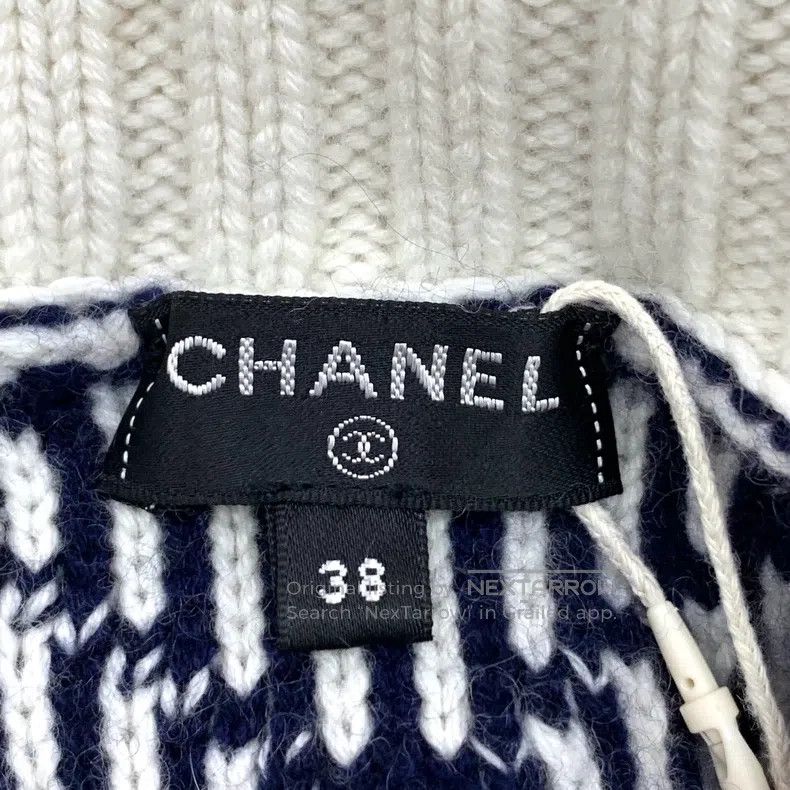 Other Chanel Colour-blocked snowflake jacquard cashmere turtlene Size XS / US 0-2 / IT 36-38 - 6 Thumbnail