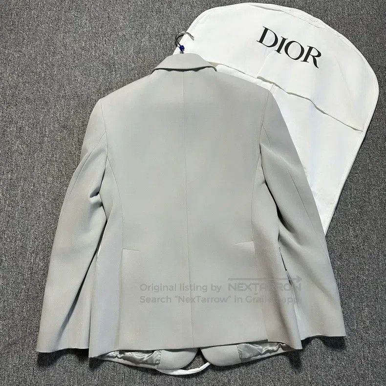 Dior Dior Glacier Silver Woollen Suit Size 48R - 3 Thumbnail