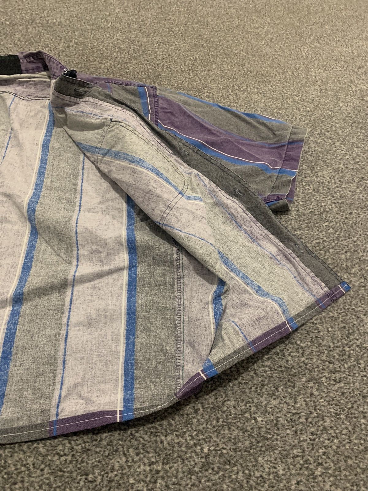 Vintage Vintage Washed Purple Grey Bowling Shirt Size US L / EU 52-54 / 3 - 5 Thumbnail