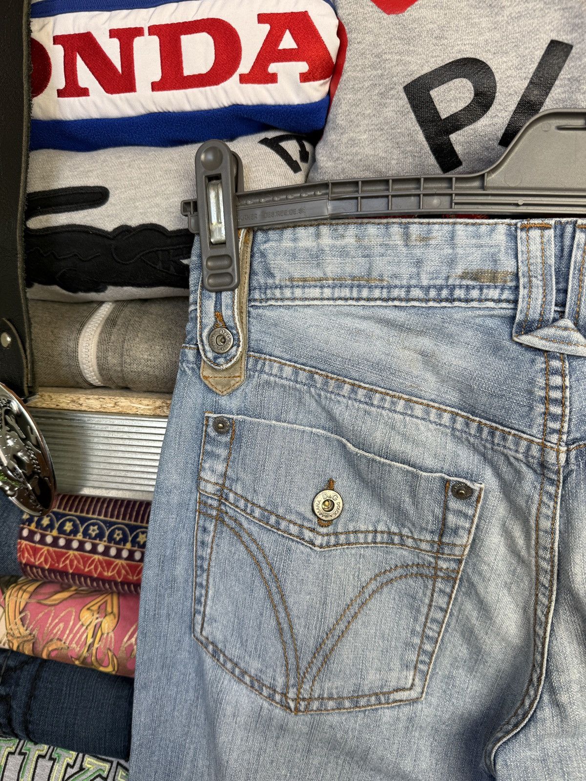 Dolce & Gabbana Crazy Y2K Vintage 90s Dolce&Gabanna Denim Jeans Size US 30 / EU 46 - 14 Thumbnail