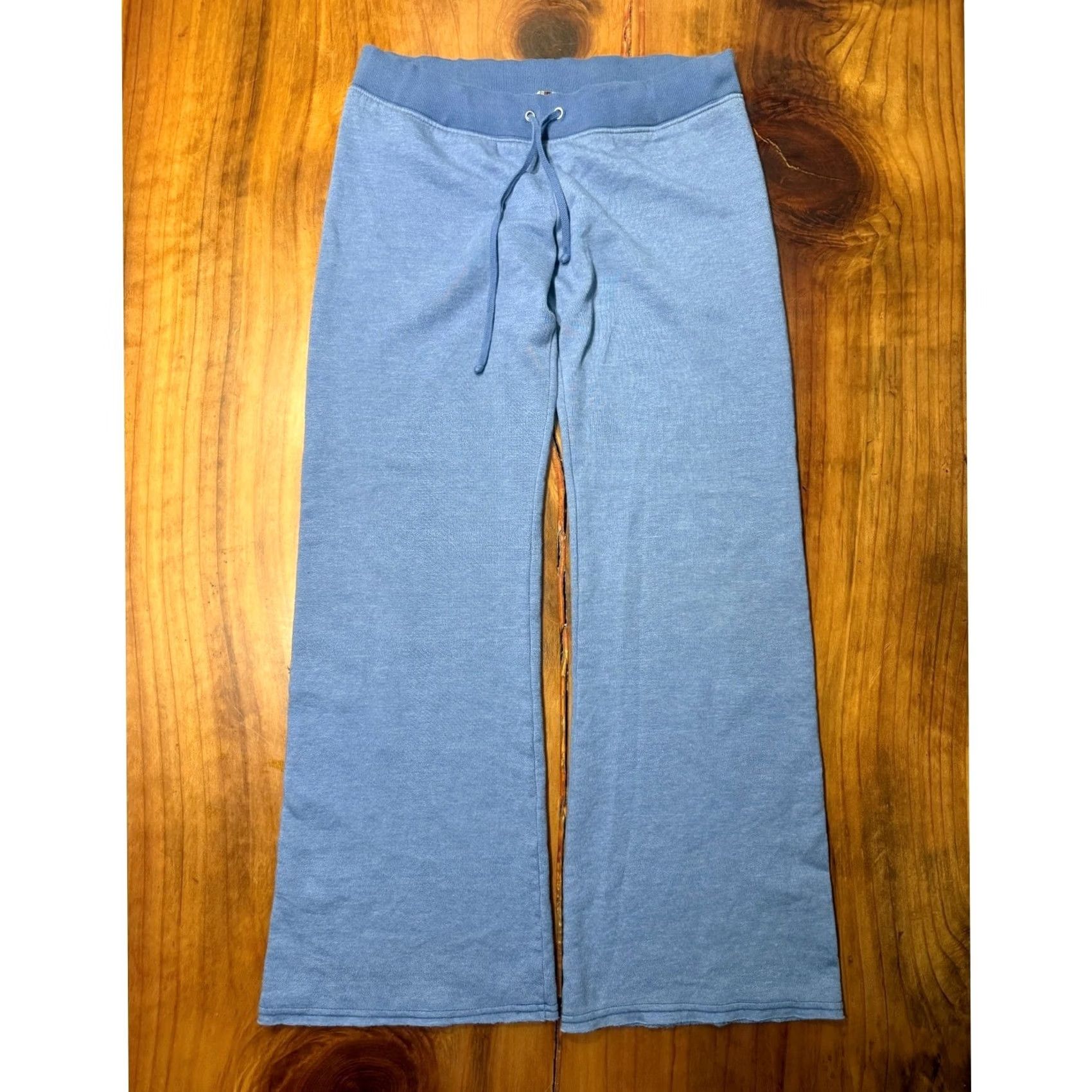 Hard Tail Vintage Hard Tail pant Medium Blue Cotton Y2K Wide leg Pull on Drawstring Low Rise V9 Size 32" / US 10 / IT 46 - 2 Thumbnail
