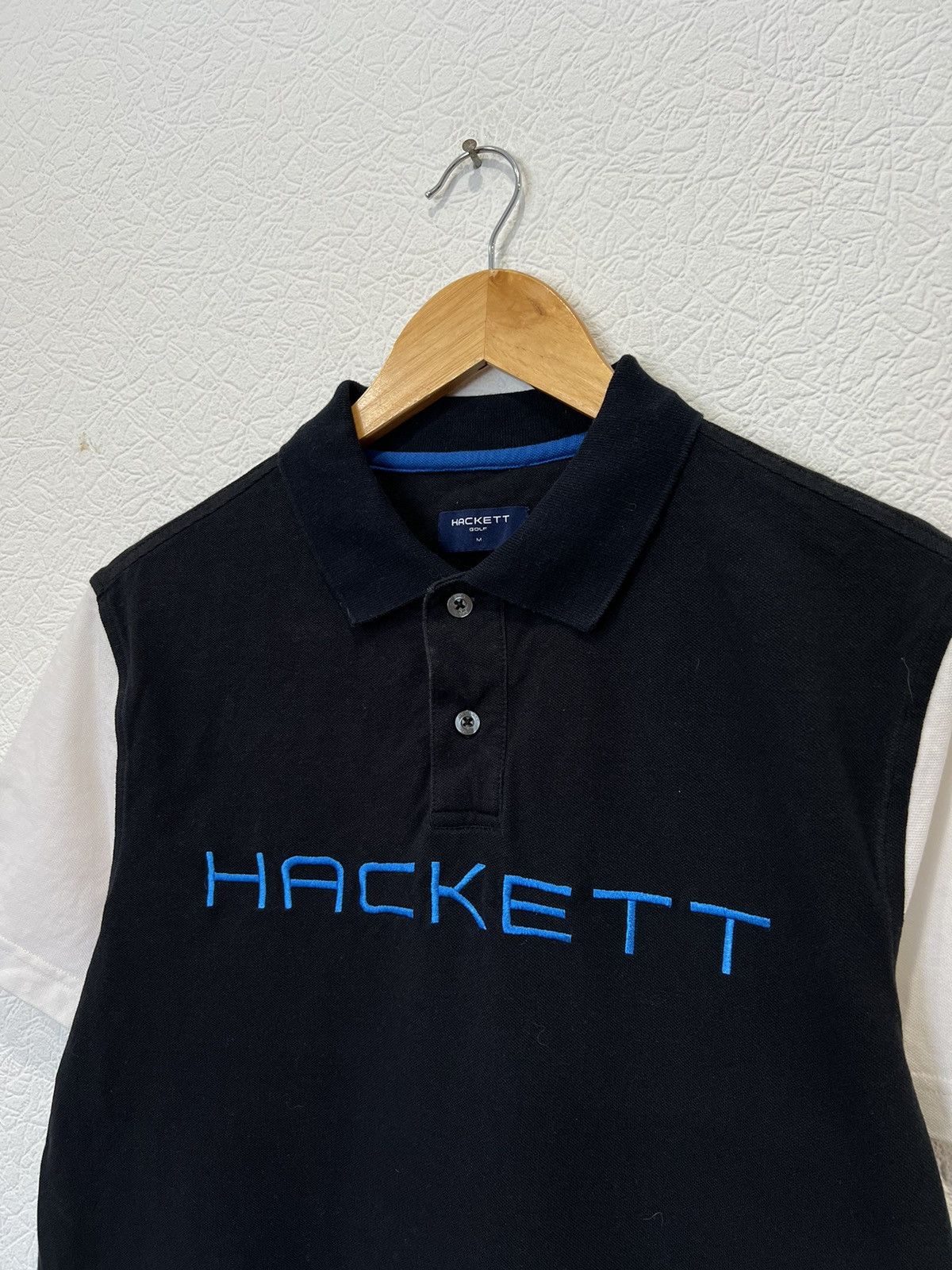 Hackett Vintage Hackett Black Polo T Shirt Classic Size US M / EU 48-50 / 2 - 2 Thumbnail