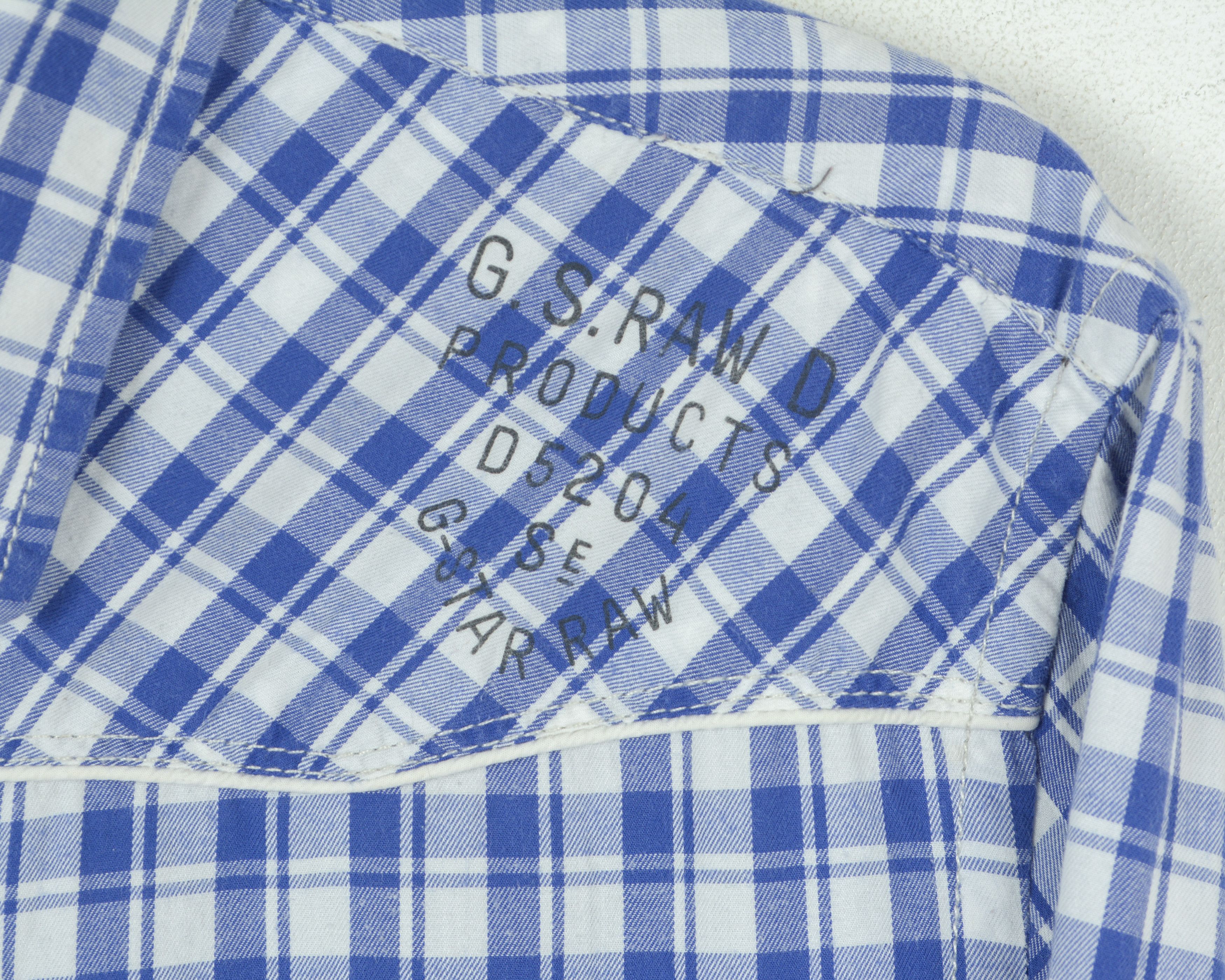 G-Star G STAR Johny Western Shirt L Casual Long Sleeve Check Plaid Size US L / EU 52-54 / 3 - 4 Thumbnail