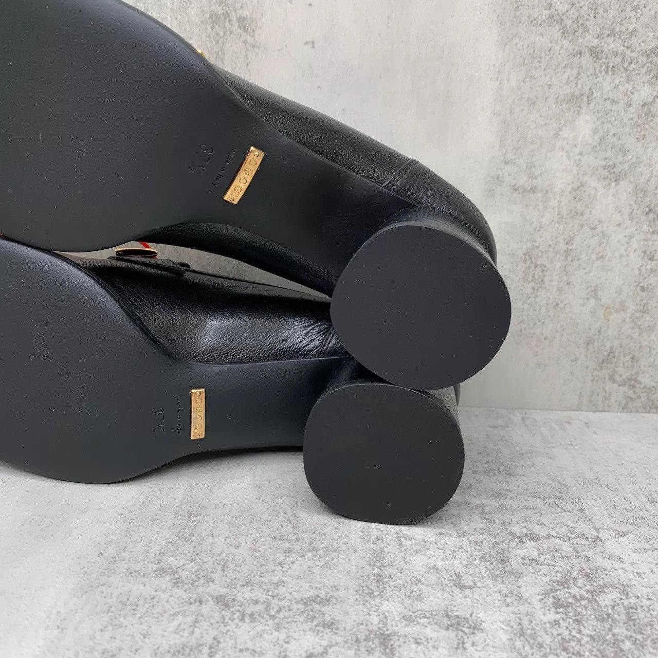Gucci Gucci Black Chain Heels 37.5 New w/Min Crease YY494 Size US 7 / IT 37 - 9 Thumbnail