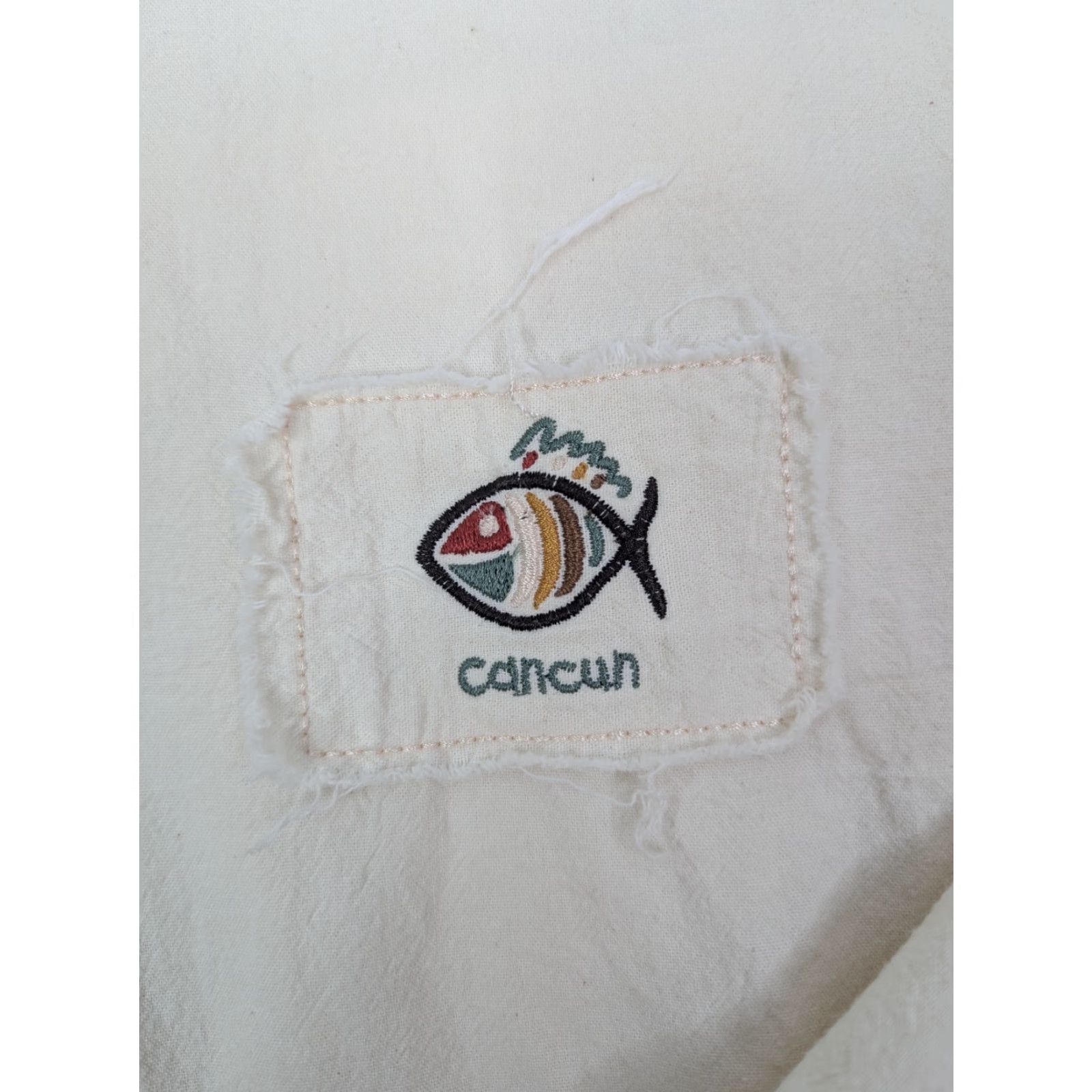 Iro Miro Zip Up Cancun Jacket 2XL Ivory Cotton Beach Resort Mexico Unisex Adults Lightweight Pockets Short Sleeve Zip Jacket, Casual, Basic, Beach Theme Size XXL / US 16-18 / IT 52-54 - 7 Thumbnail