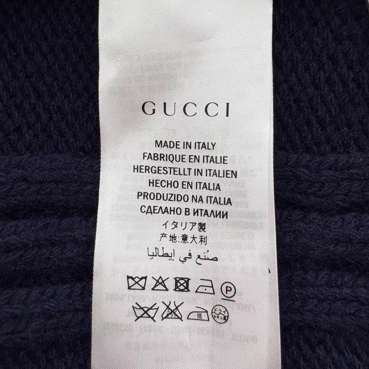 Gucci Gucci V-neck wool pearl button knit cardigan bee logo Size XL / US 12-14 / IT 48-50 - 4 Thumbnail