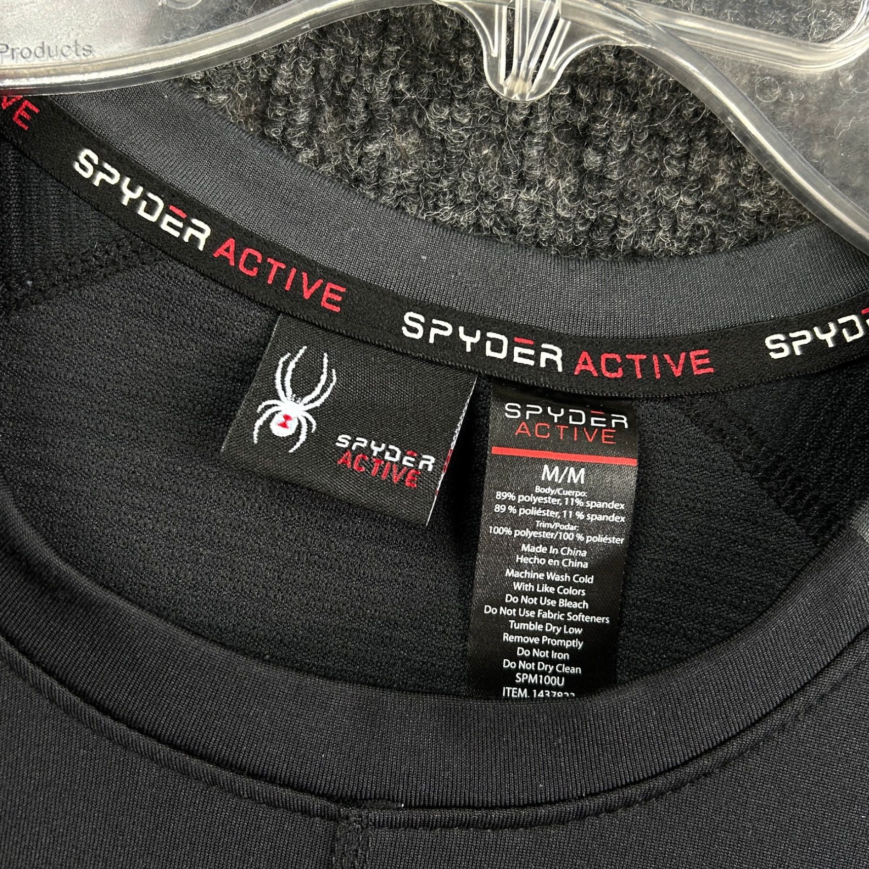 Spyder Spyder Active Long Sleeve Shirt Mens Black M Active Moisture Wicking Outdoors Gorpcore Shirt Mens Size US M / EU 48-50 / 2 - 3 Thumbnail