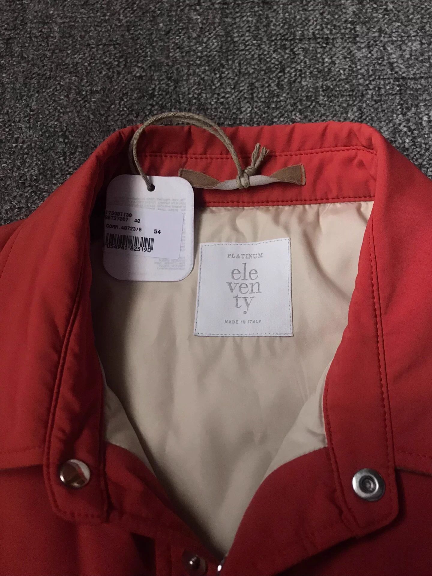 Eleventy Eleventy Puffer Jacket Hermès Orange Loro Piana 54 Size US L / EU 52-54 / 3 - 4 Thumbnail