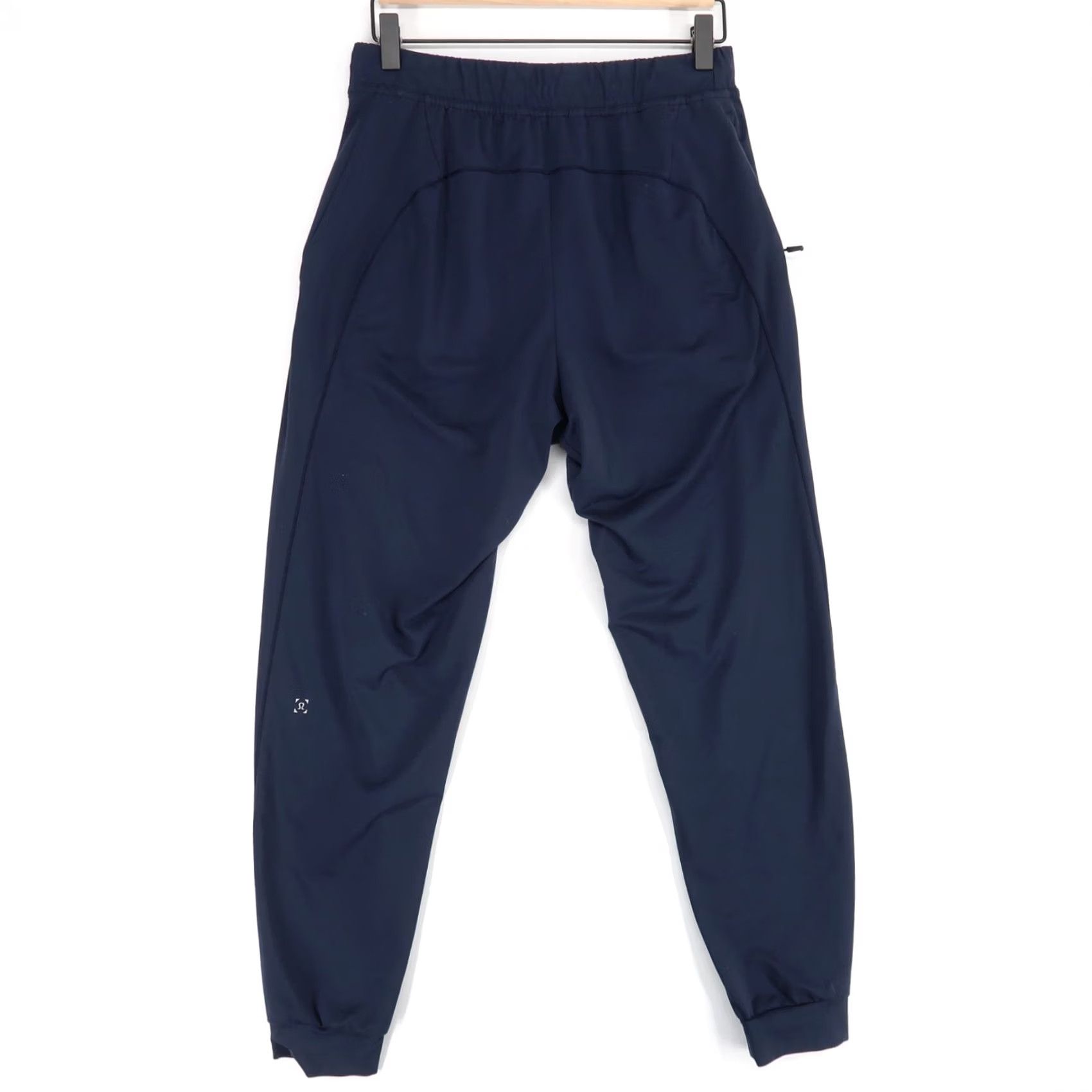 Lululemon Lululemon Jogger Mens S Navy Blue Drawstring Zip Pockets Training Athletic Tapered Inseam 29 in Pants Size US 29 - 2 Thumbnail