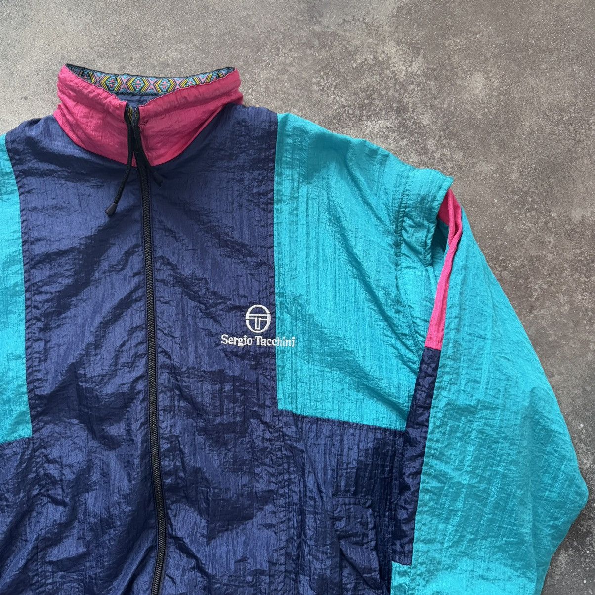 Sergio Tacchini × Vintage 80s Sergio Tacchini Vintage Track Jacket Size US M / EU 48-50 / 2 - 8 Thumbnail