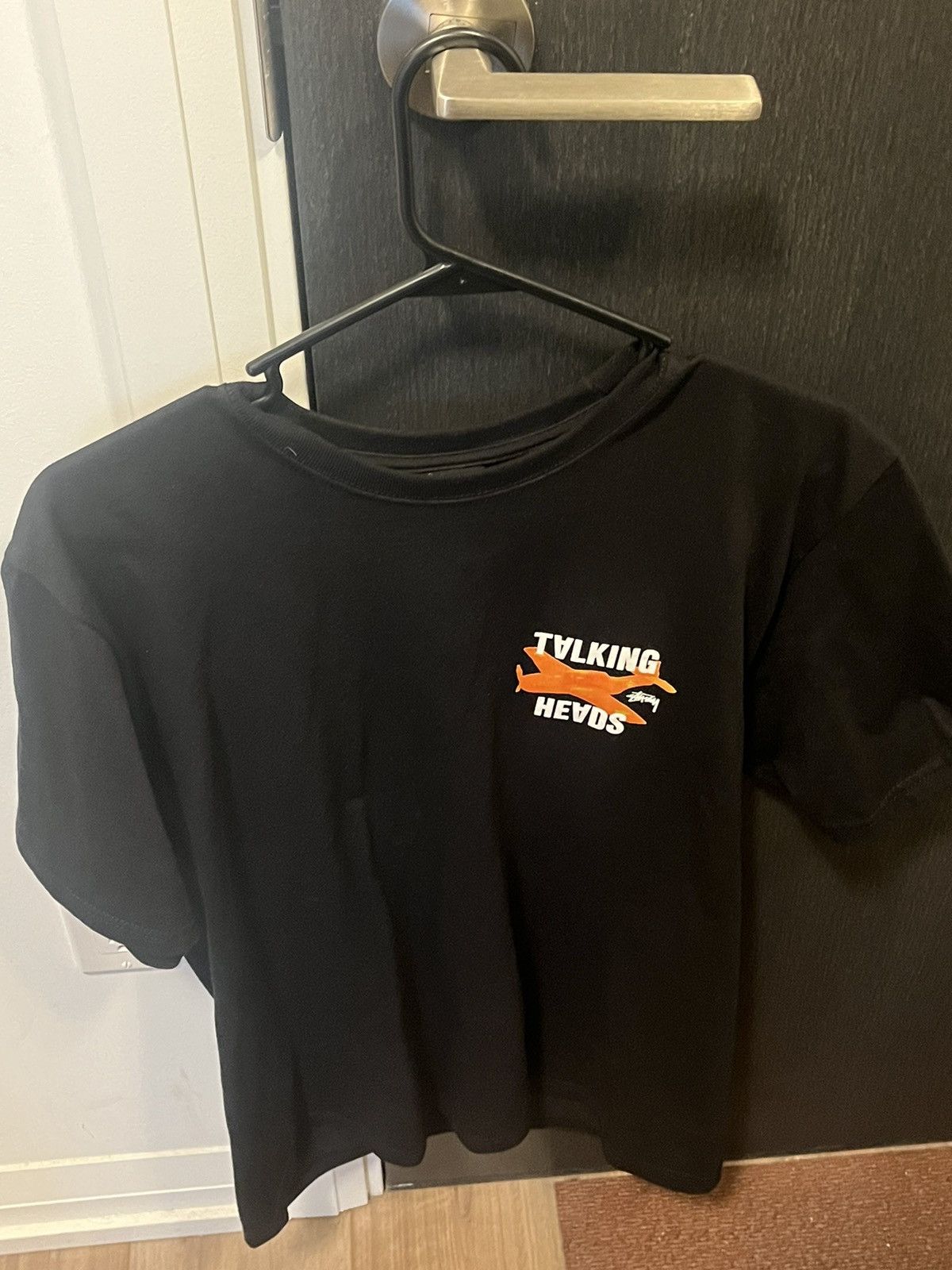 image of Stussy Talking Heads T Shirt in Black, Men's (Size Medium)