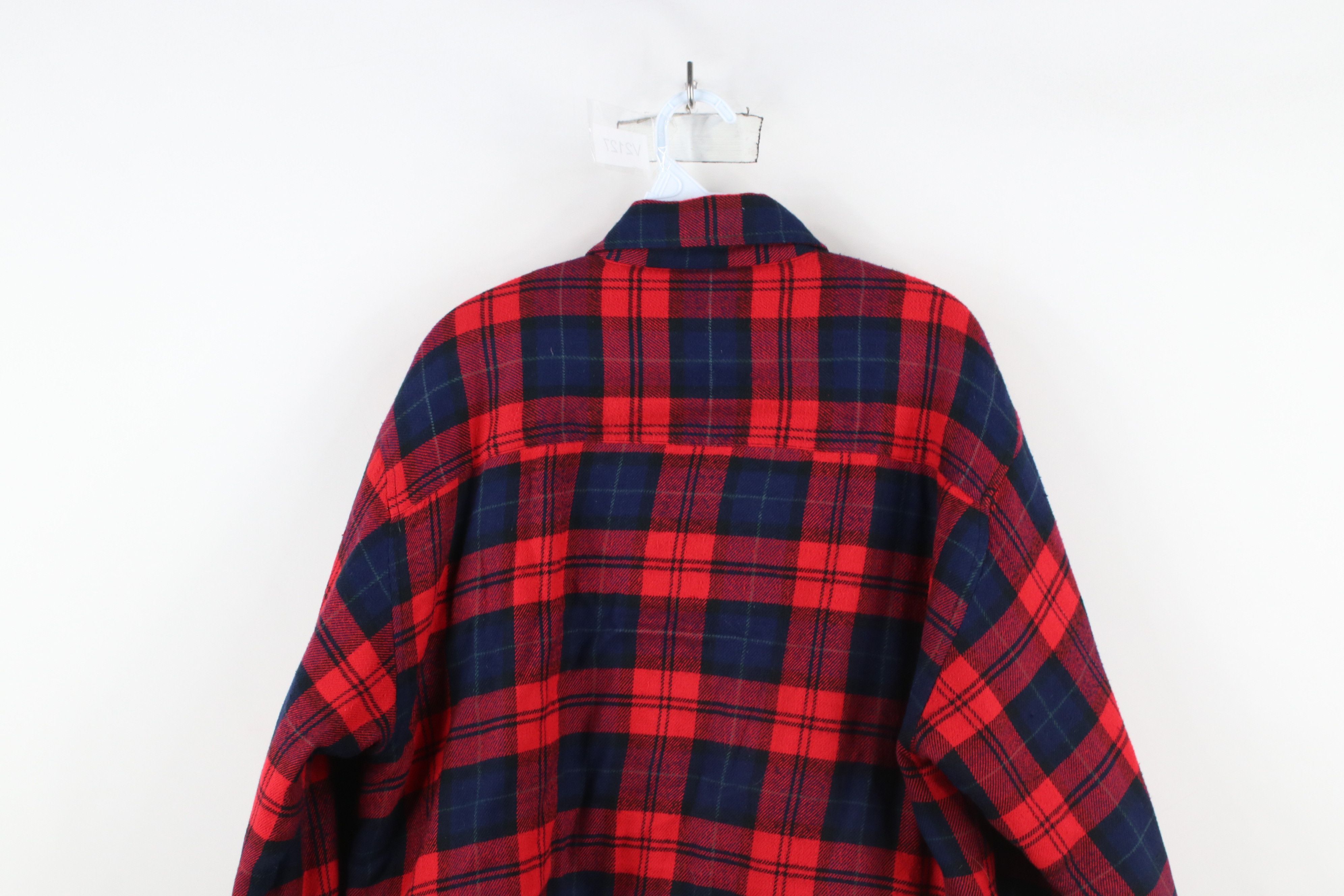 Vintage Vintage 90s Streetwear Quilted Flannel Button Shirt Jacket Size US L / EU 52-54 / 3 - 15 Thumbnail