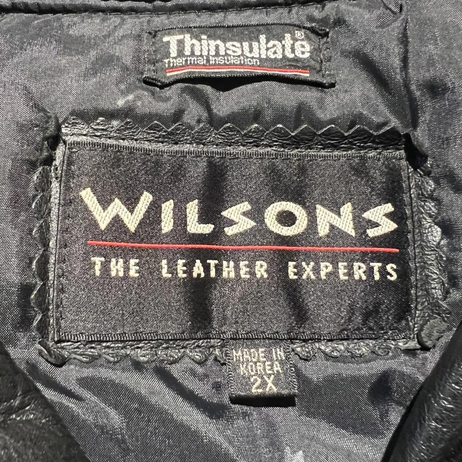 Wilsons Leather VTG Wilsons Leather Thinsulate 2-in-1 Lined Leather Jacket Size XXL / US 16-18 / IT 52-54 - 5 Thumbnail