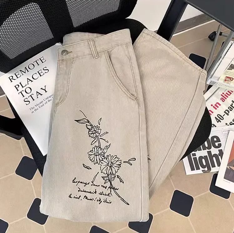Japanese Brand Casual washed straight leg jeans Size US 30 / EU 46 - 4 Thumbnail
