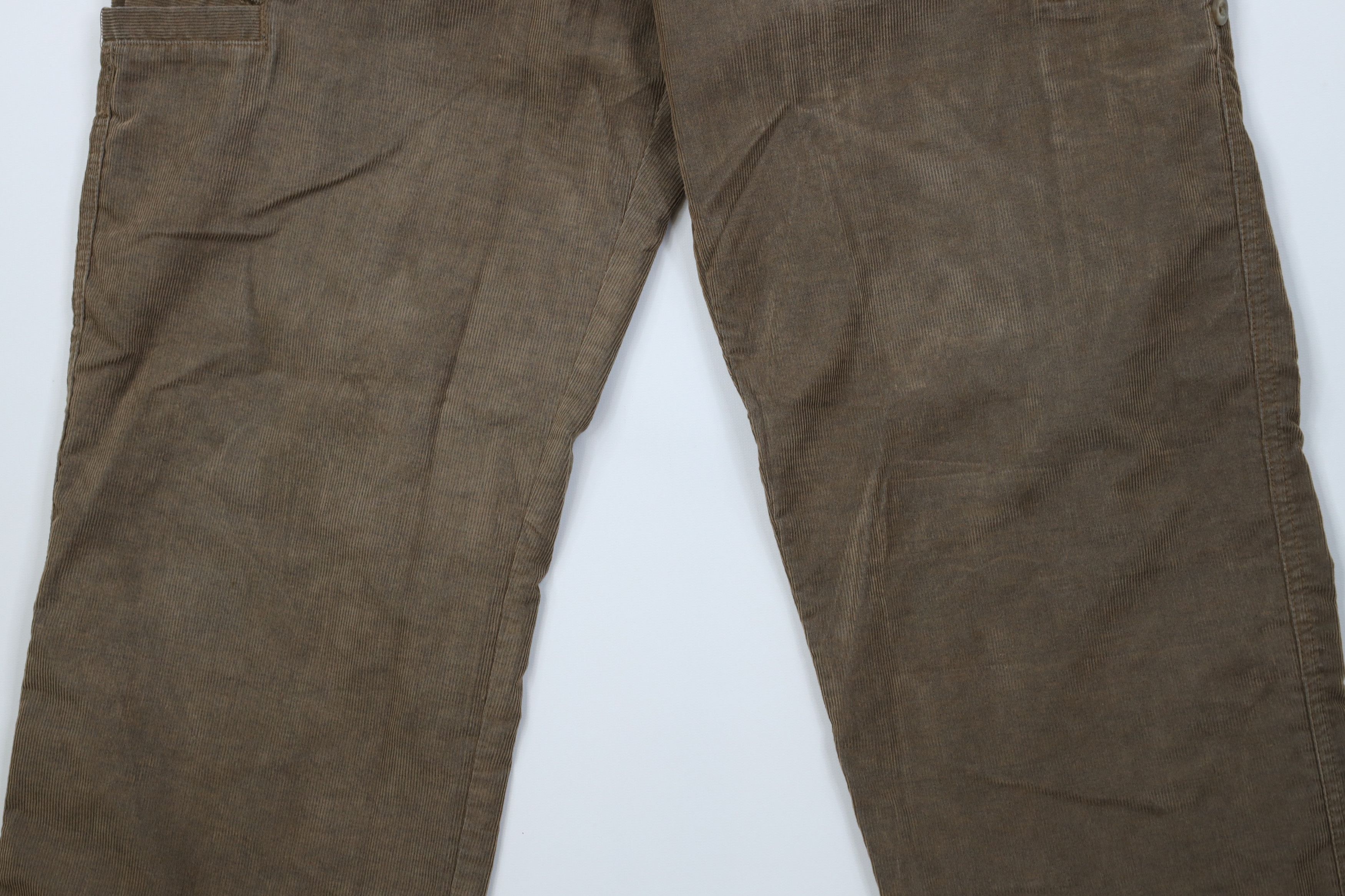 Vintage Vintage 90s Streetwear Wide Leg Corduroy Cargo Pants Beige Size US 34 / EU 50 - 3 Thumbnail