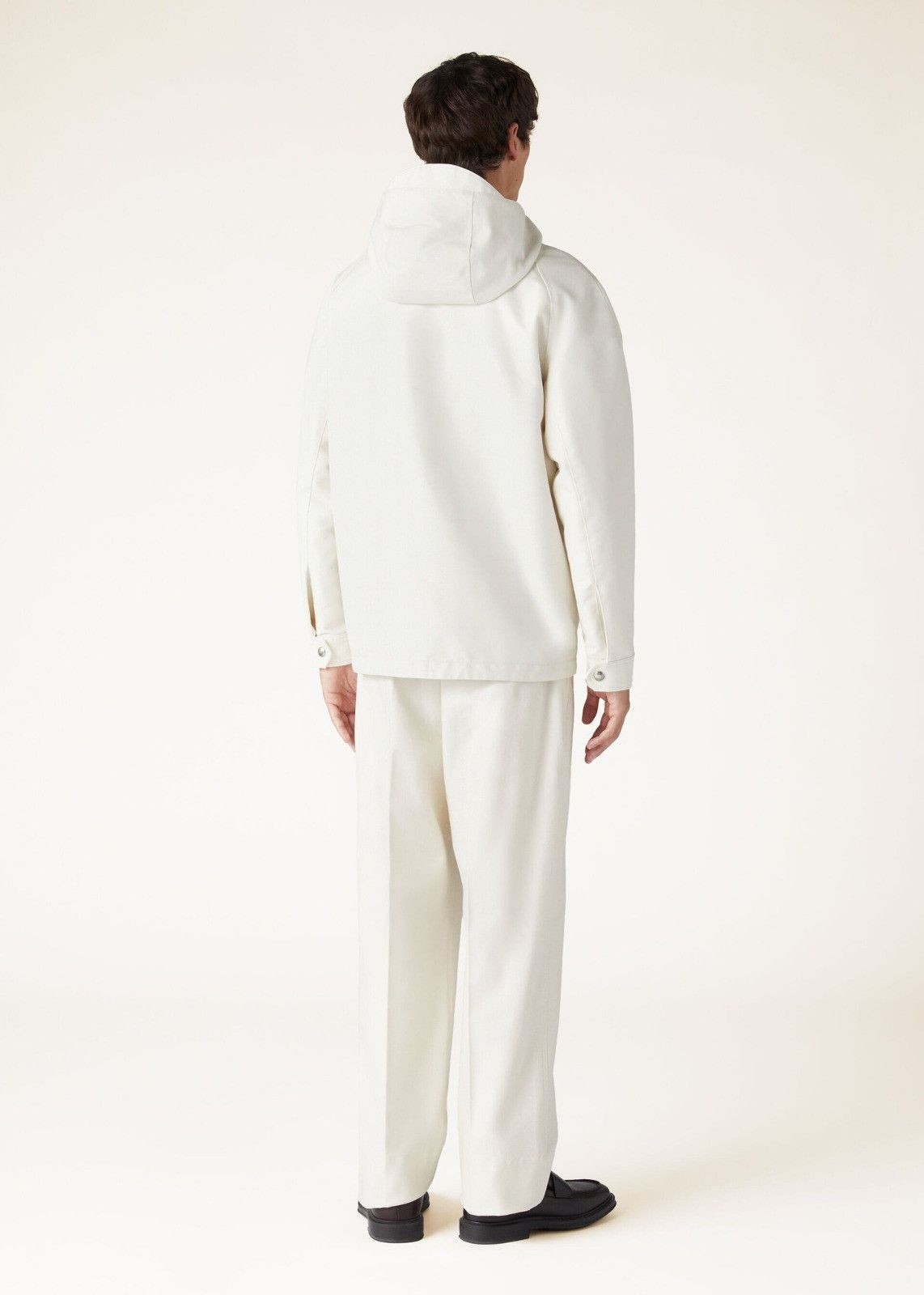Loro Piana o1srvl11e0125 Seiro Blouson Jacket in White Size US L / EU 52-54 / 3 - 6 Thumbnail