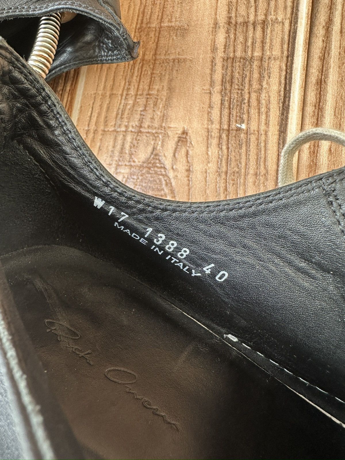Rick Owens S/S 17 Black Milk Mainline Ramones Sneaks Size US 7 / EU 40 - 18 Thumbnail