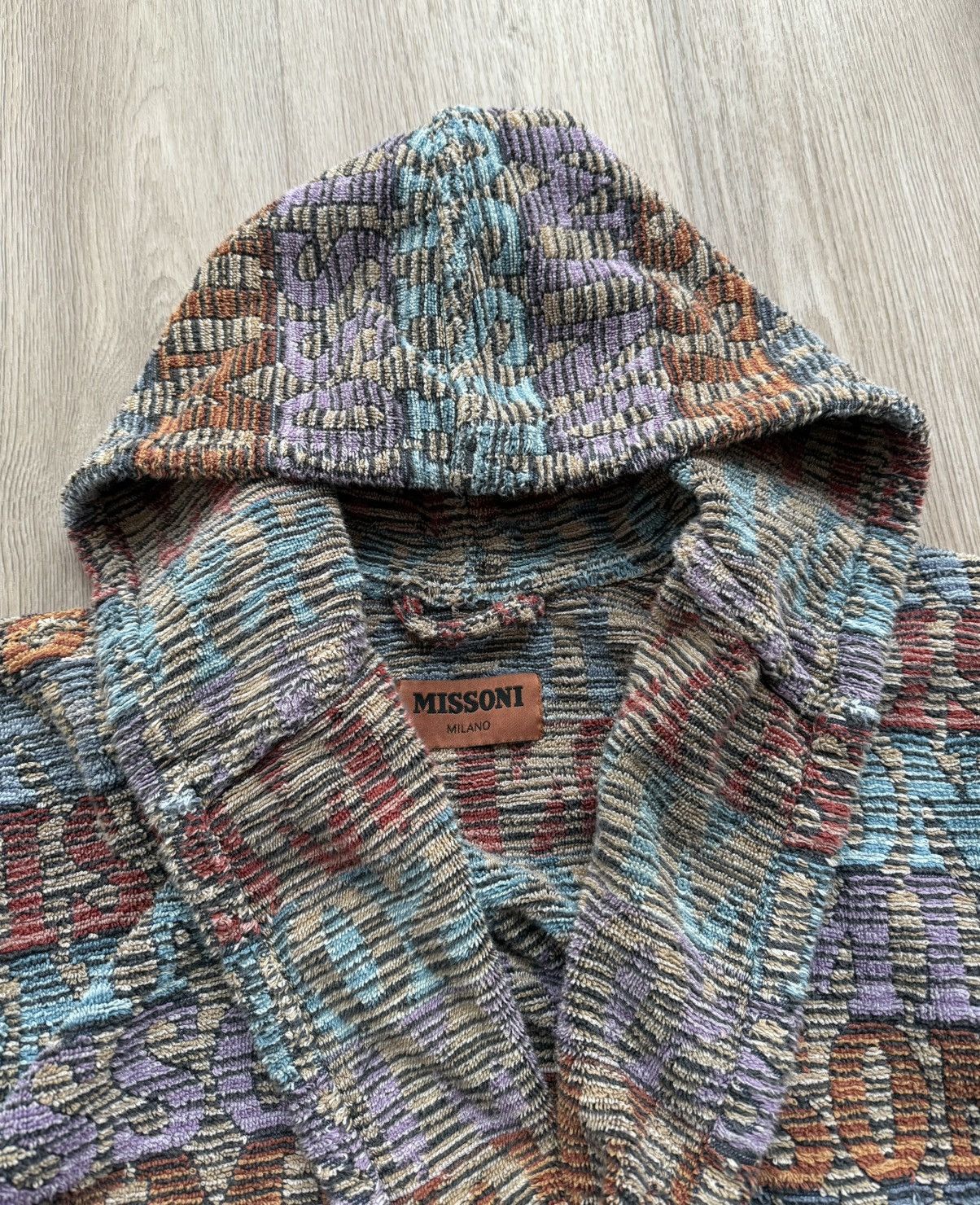 Missoni Missoni Multicolor Monogram Bathrobe With Belt Unisex Size ONE SIZE - 7 Thumbnail