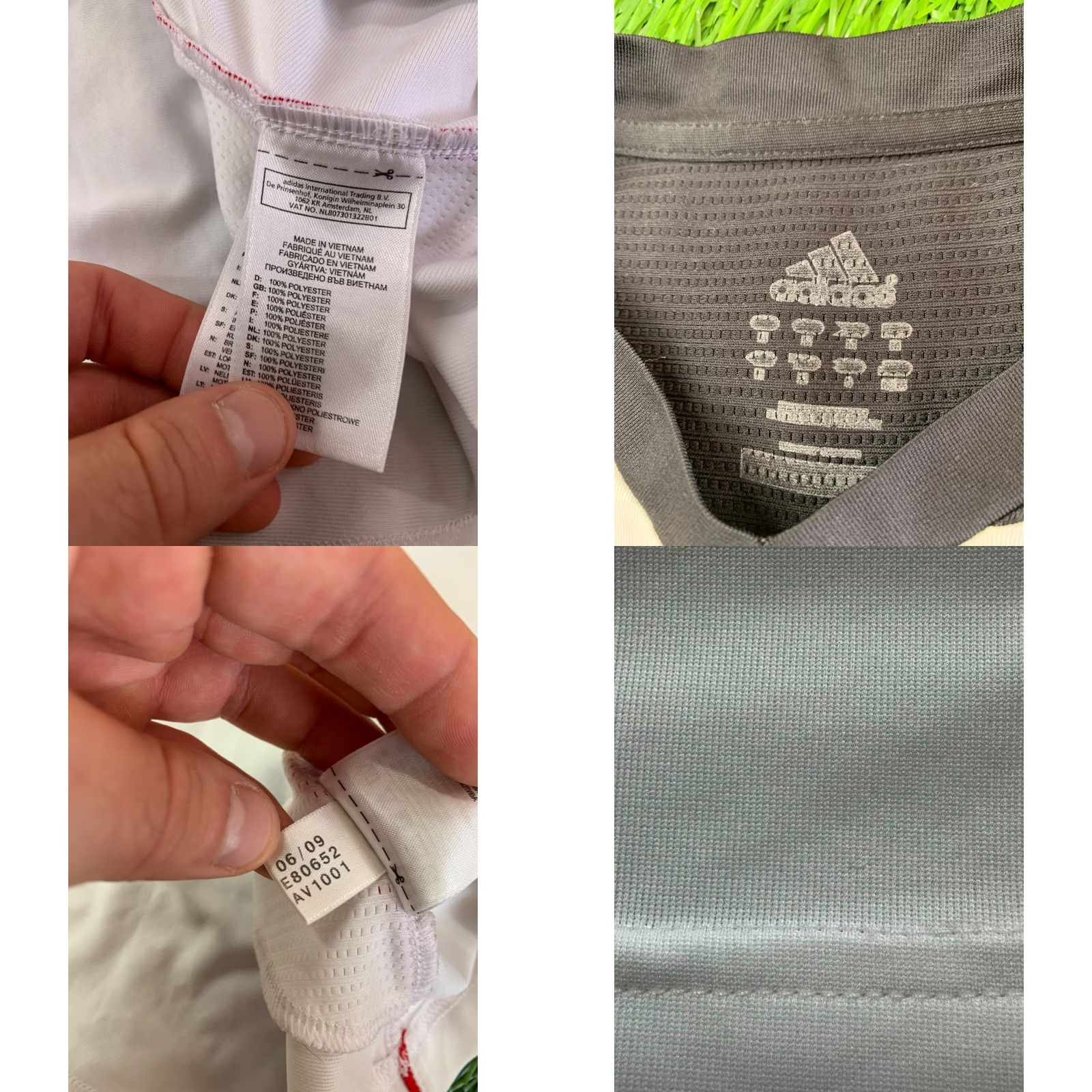 Adidas Adidas F50 Performance Climacool Jersey T-Shirt Mens M White Black Red 2009 Football Shirt Size US M / EU 48-50 / 2 - 8 Thumbnail